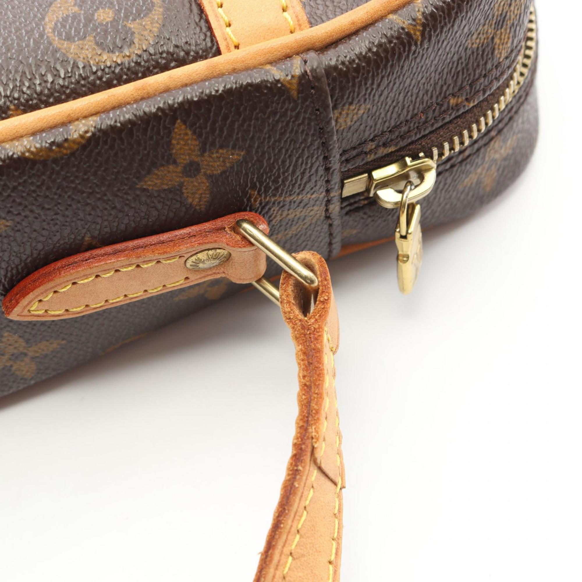 Louis Vuitton Brown Coated Canvas Pvc Leather Monogram Shoulder Bag