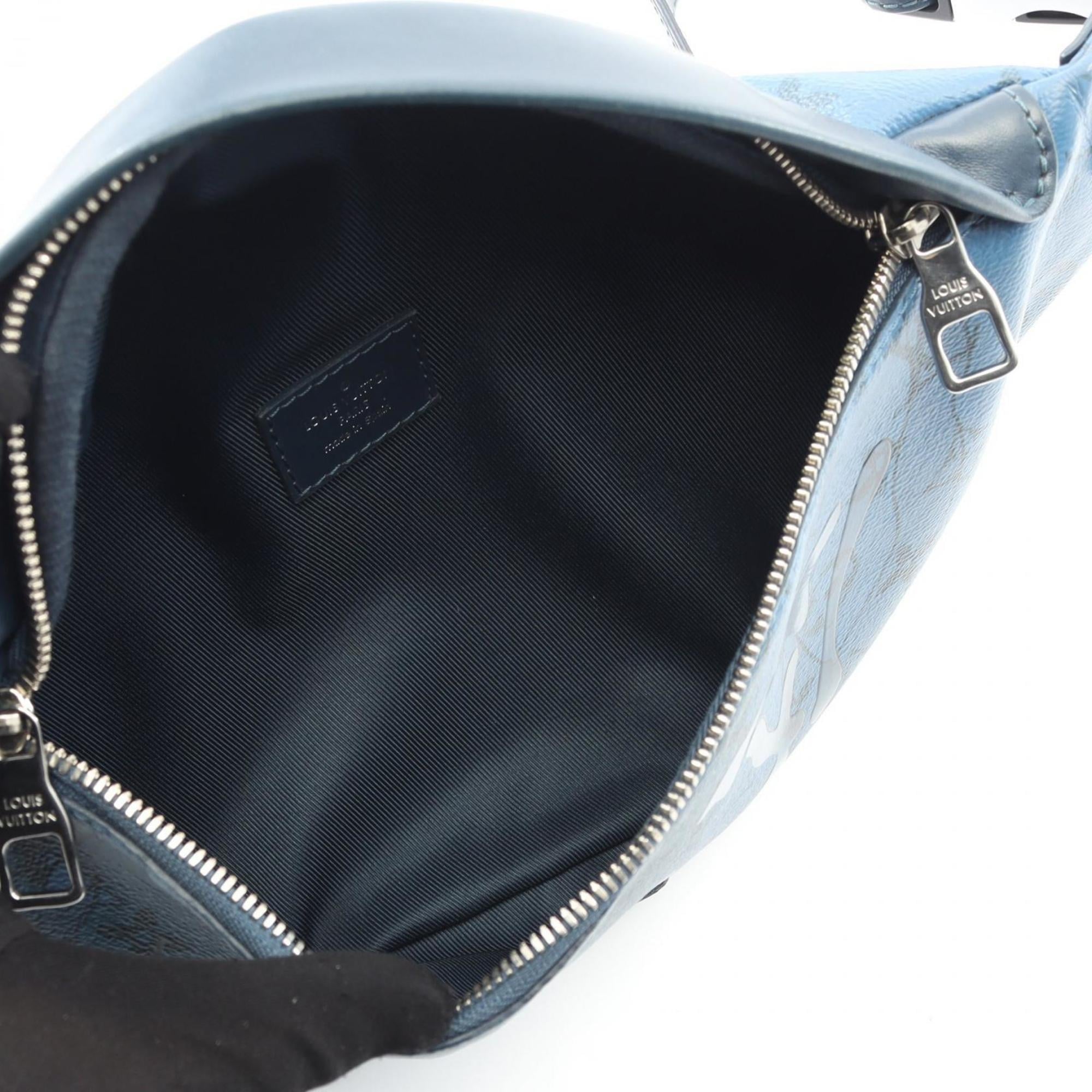 Louis Vuitton Blue Pvc Leather Fanny Pack