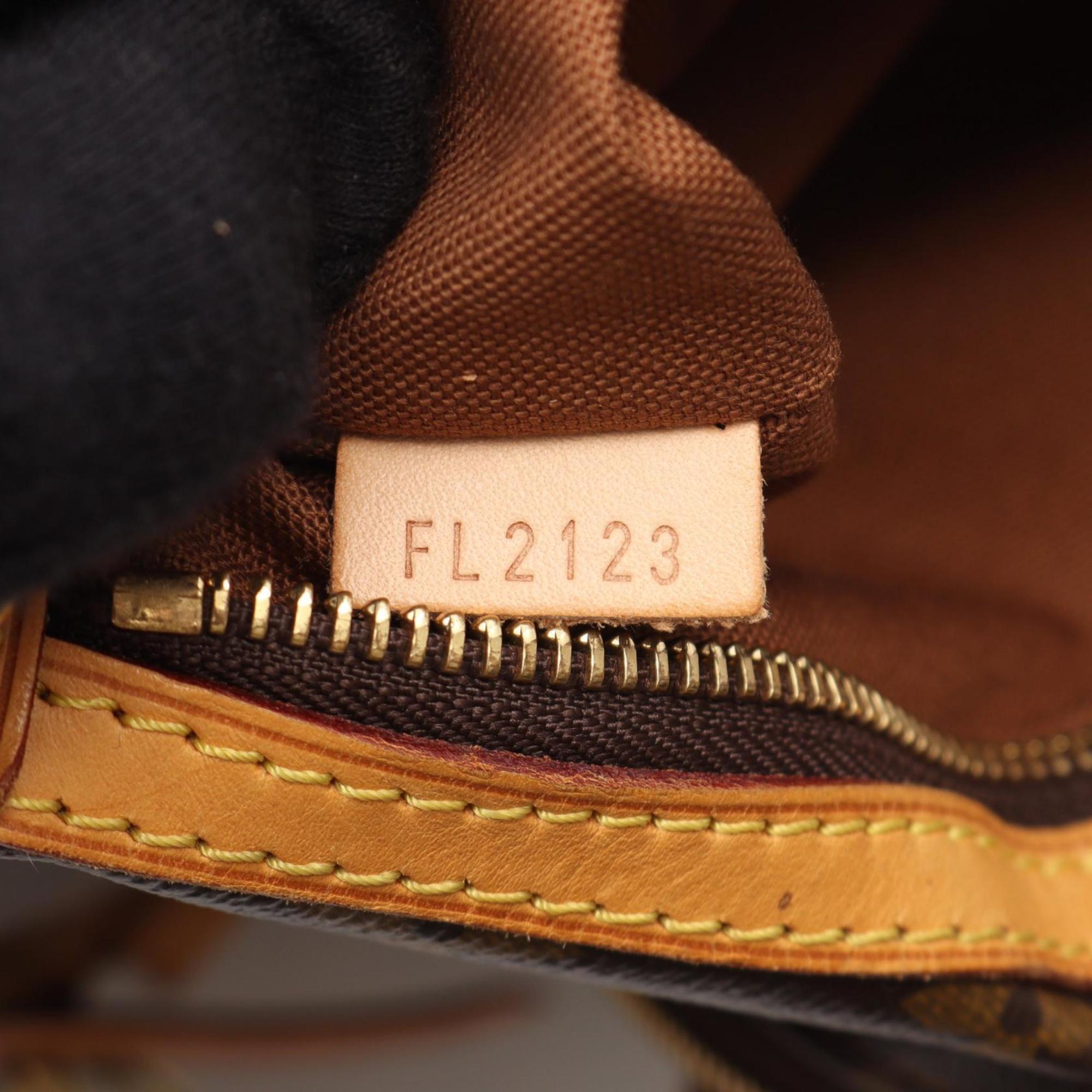 Louis Vuitton Brown Coated Canvas Leather Backpack