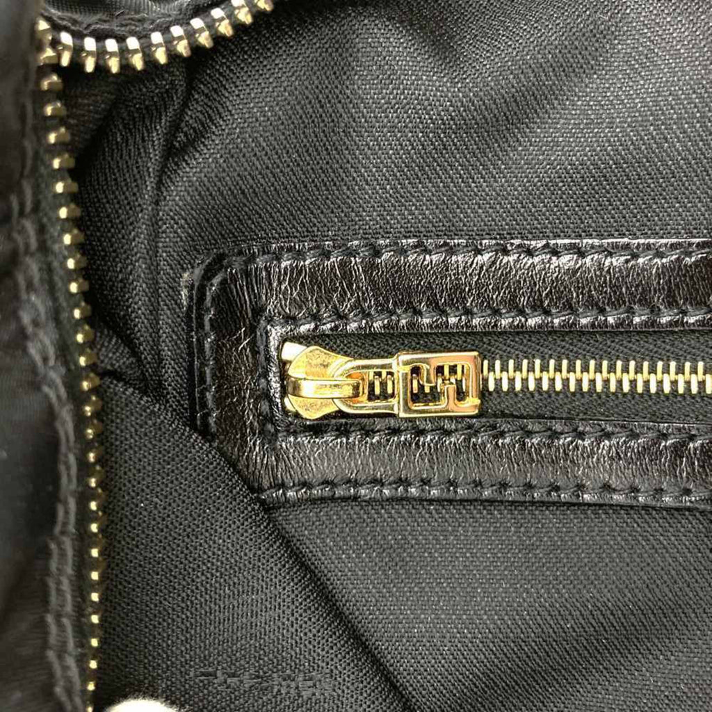Fendi Black Nylon Leather Shoulder Bag