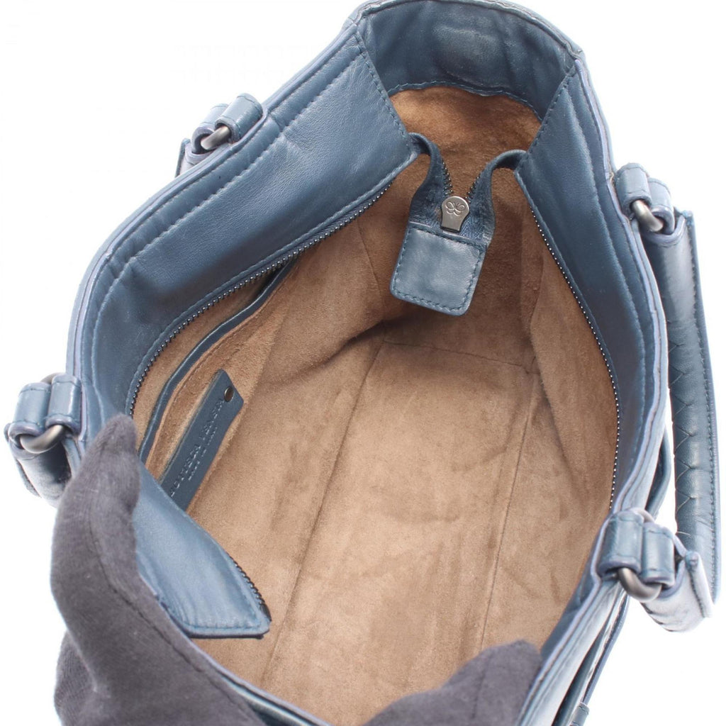 Bottega Veneta Navy Leather Handbag