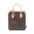 Louis Vuitton Brown Monogram Coated Canvas Leather Monogram Handbag