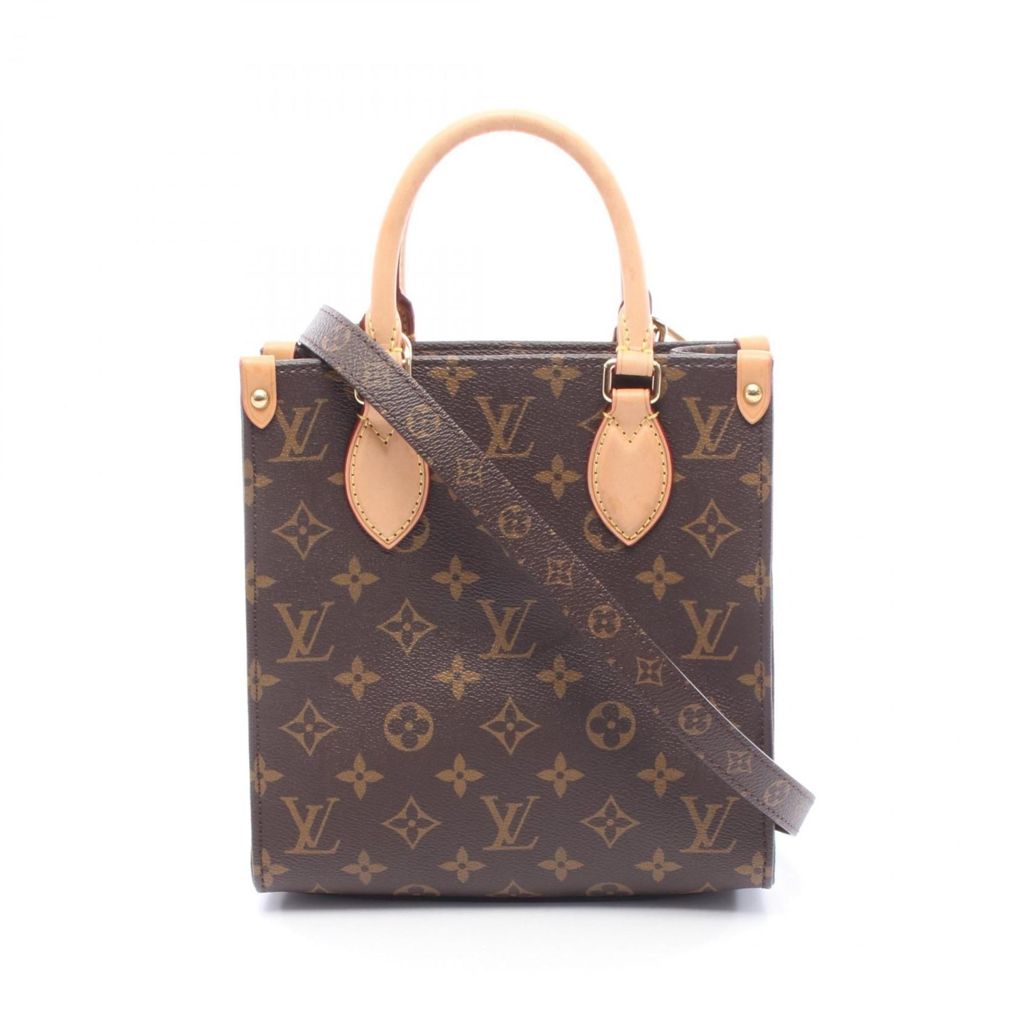 Louis Vuitton Brown Monogram Coated Canvas Leather Monogram Handbag