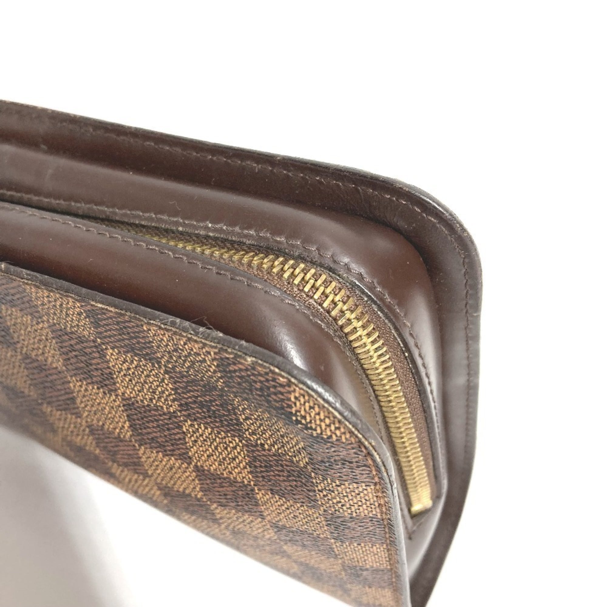 Louis Vuitton Brown Damier Canvas Ebene Damier Canvas Clutch Bag Pouch