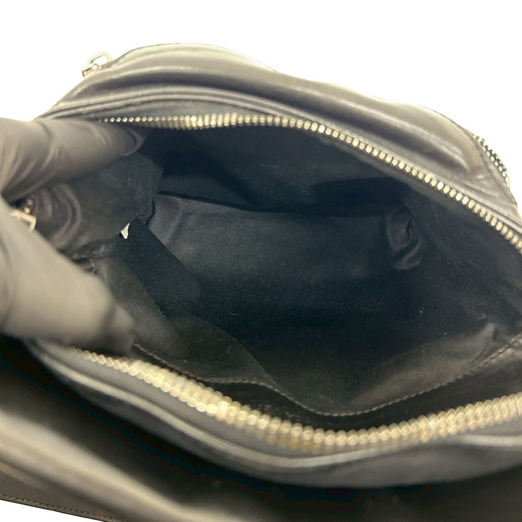 Bottega Veneta Black Leather Shoulder Bag Sling Bag