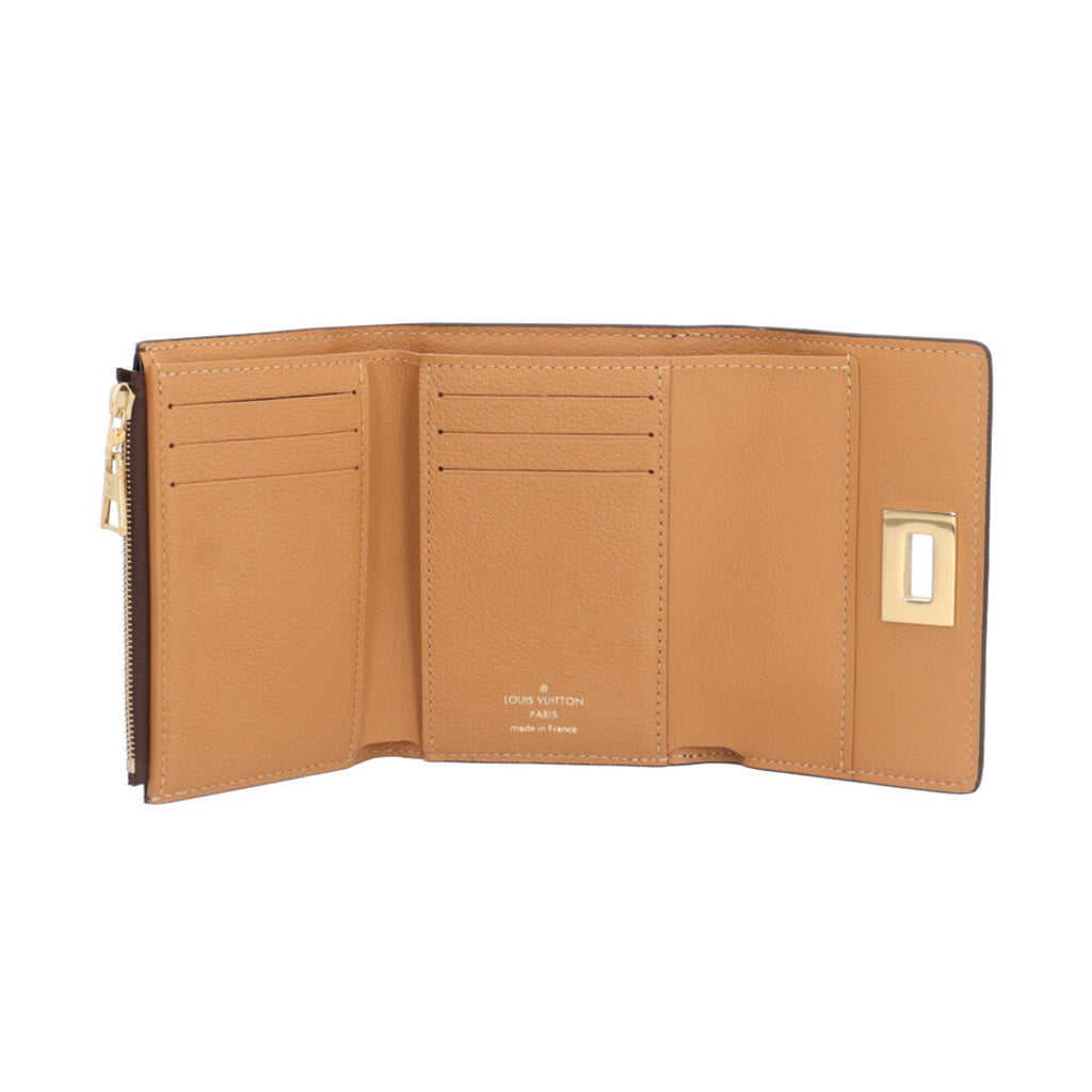 Louis Vuitton Black Brown Monogram Wallet (Tri-Fold)
