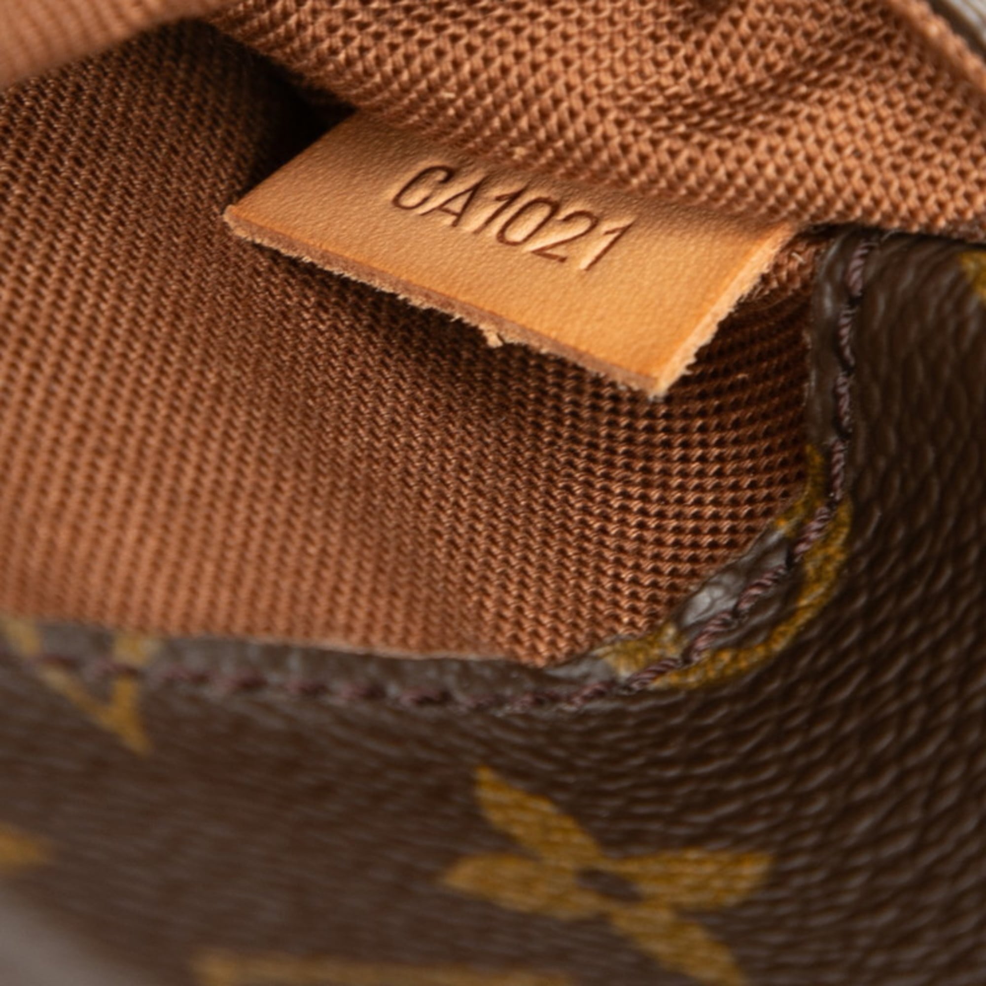 Louis Vuitton Brown Pvc Leather Sling Bag