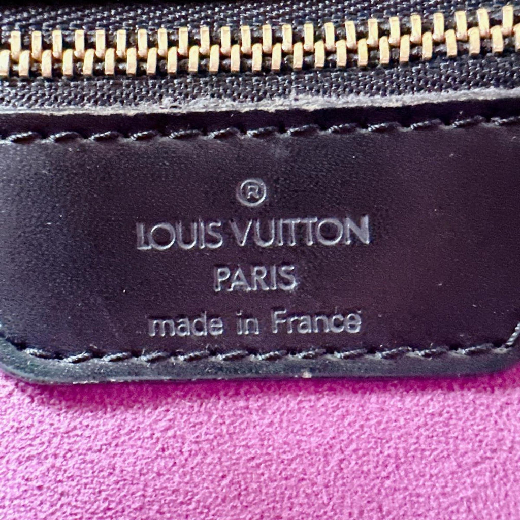 Louis Vuitton Black Epi Leather Shoulder Bag Tote Bag