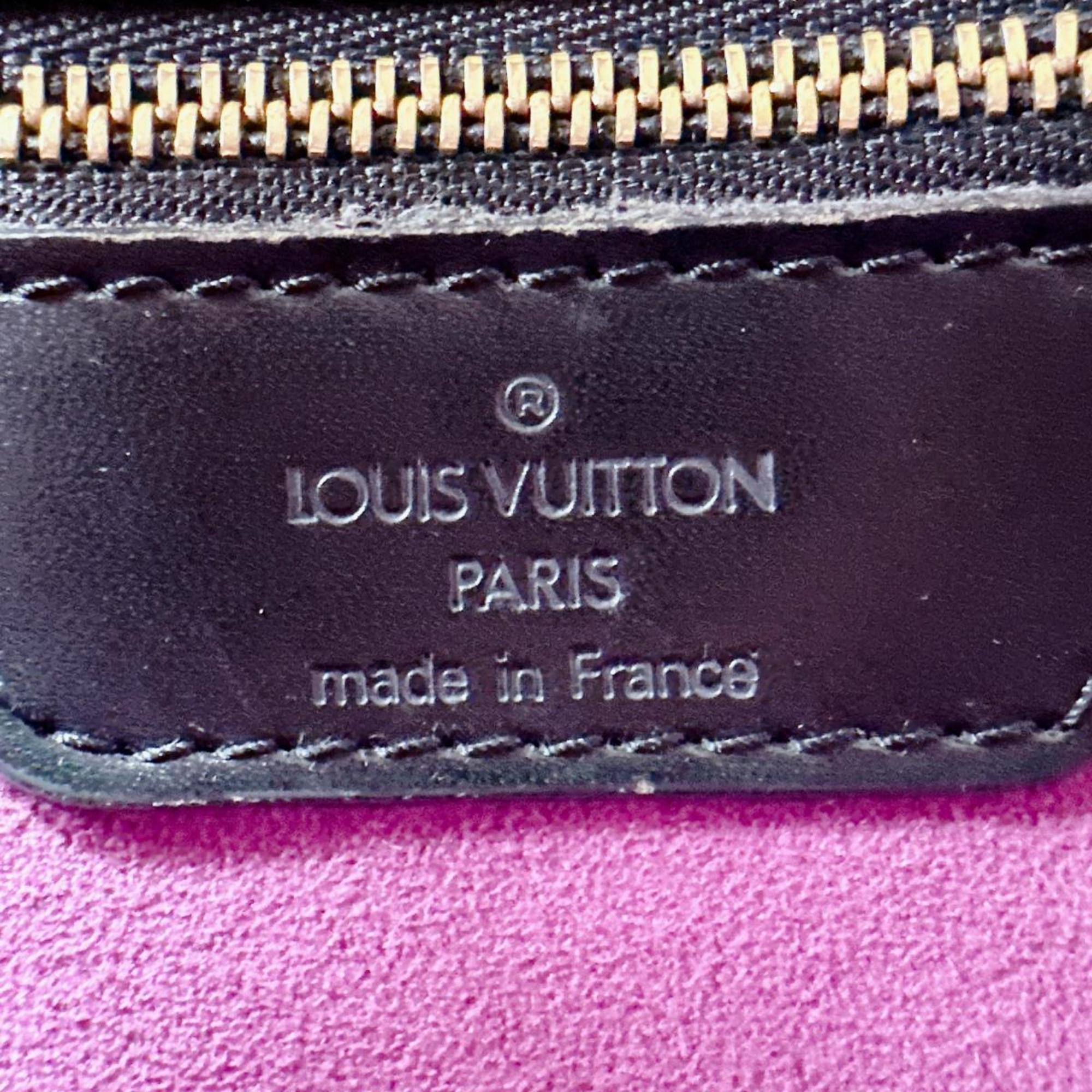 Louis Vuitton Black Epi Leather Shoulder Bag Tote Bag