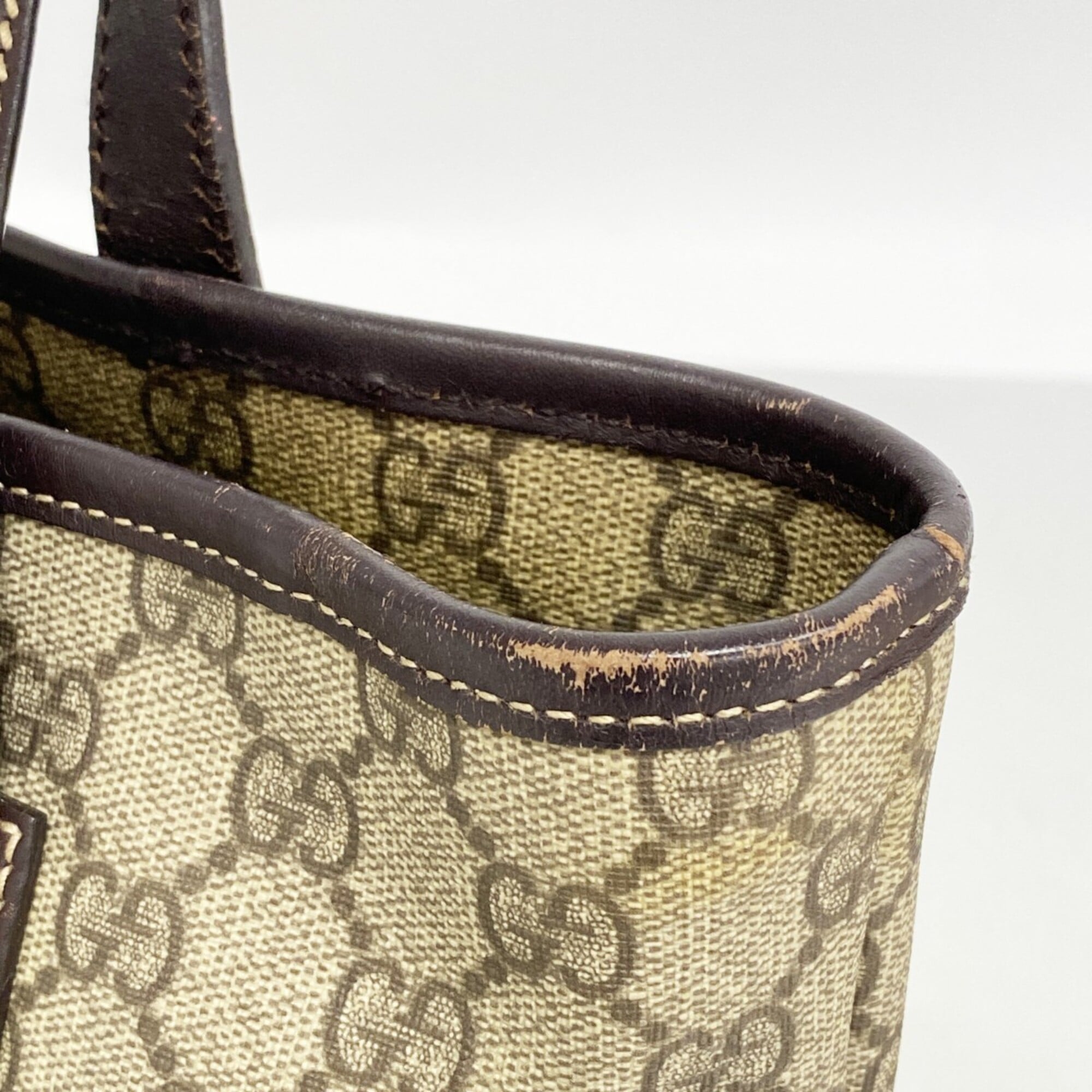 Gucci Brown Pvc Tote Bag (Pre-Owned)