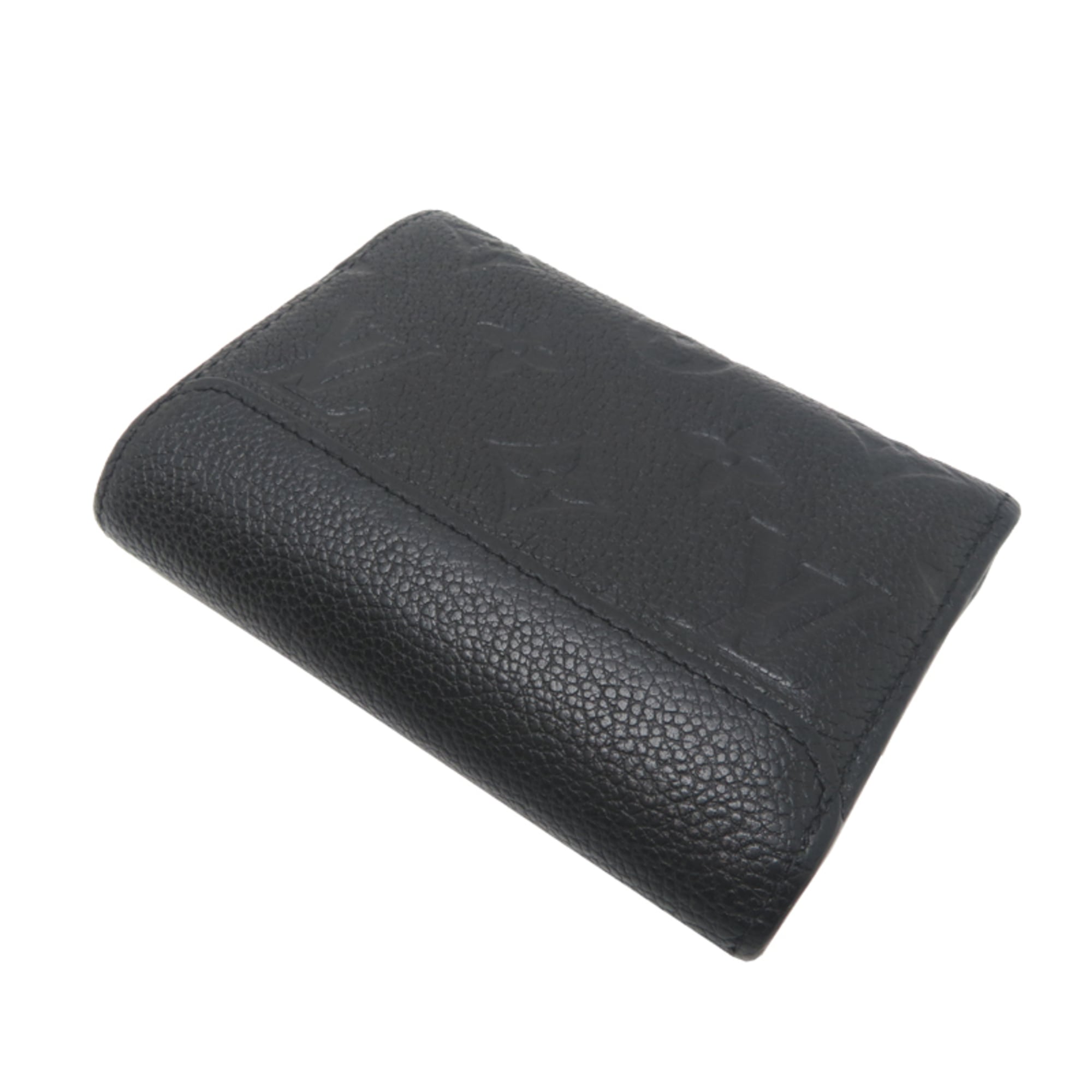 Louis Vuitton Black Noir Monogram Empreinte Wallet (Tri-Fold)