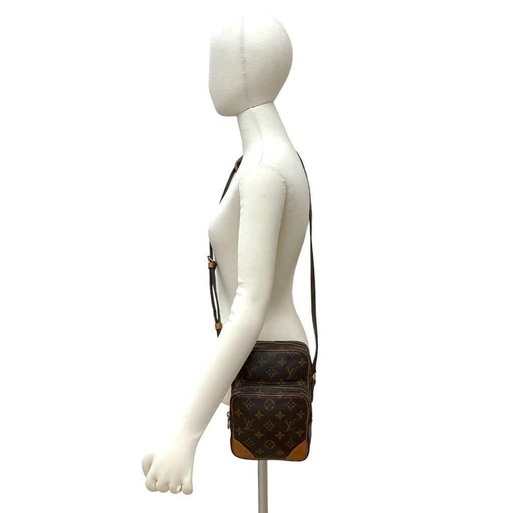 Louis Vuitton Brown Leather Pvc Pochette Shoulder Bag
