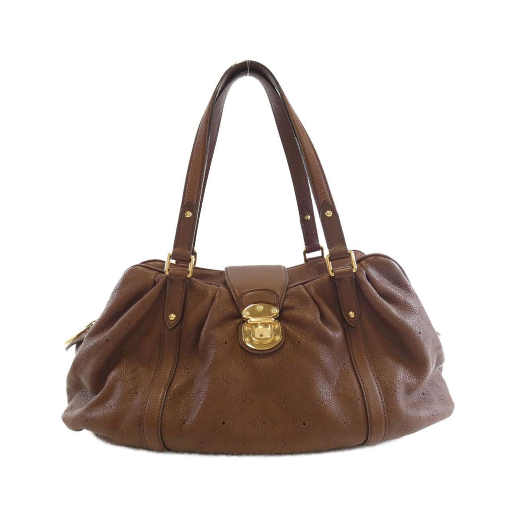 Louis Vuitton Mahina Cognac Leather Shoulder Bag