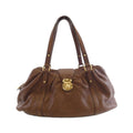 Louis Vuitton Mahina Cognac Leather Shoulder Bag