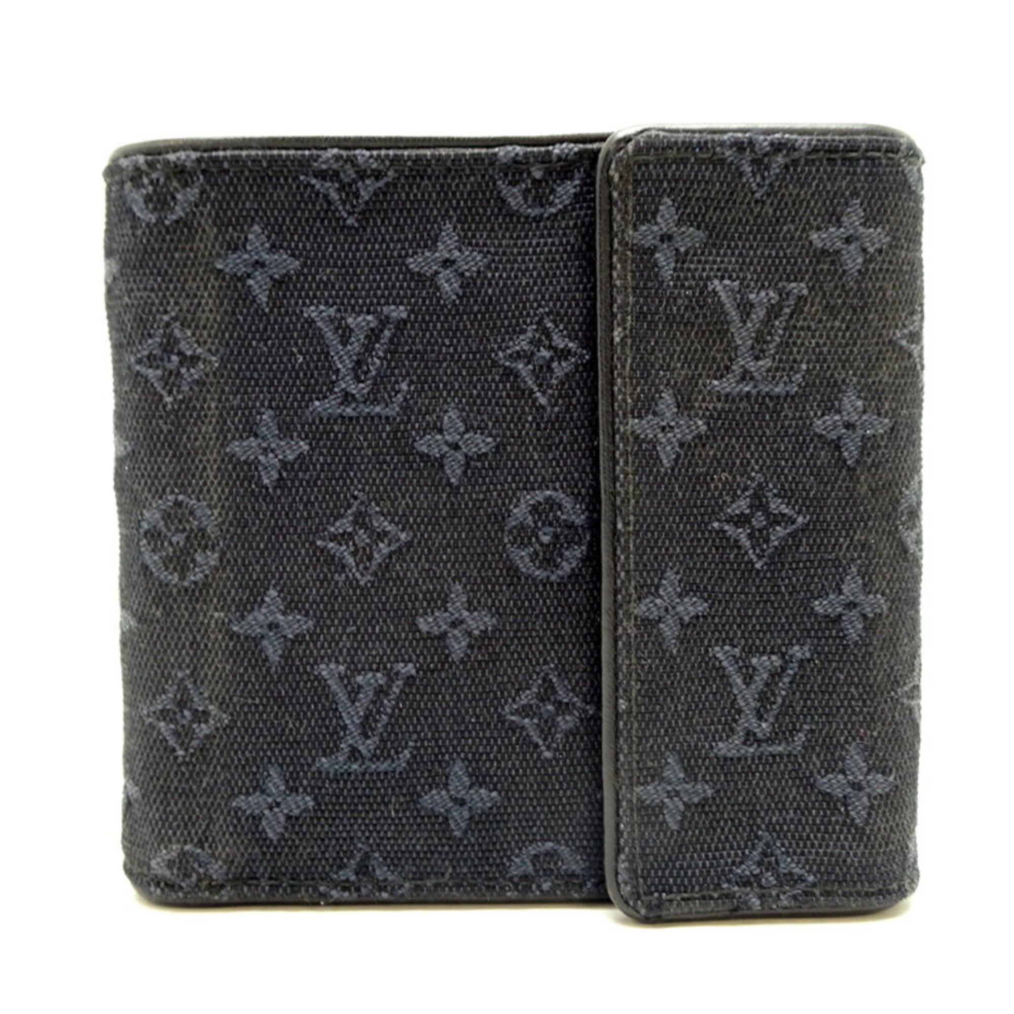 Louis Vuitton Monogram Mini Galle Monogram Navy Monogram Mini Wallet (Tri-Fold)