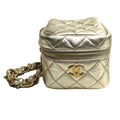 Chanel Matelasse Gold Leather Clutch Bag