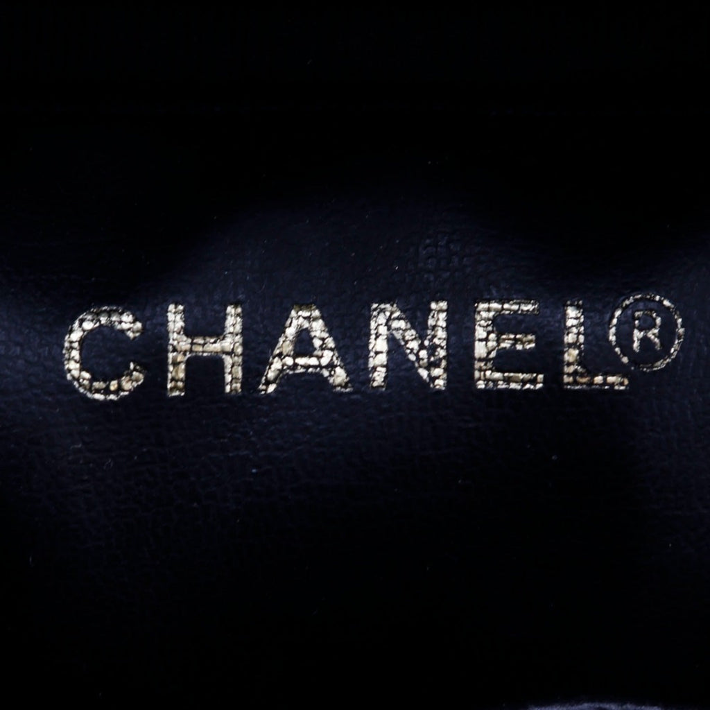 Chanel Black Caviar Leather Handbag Pouch