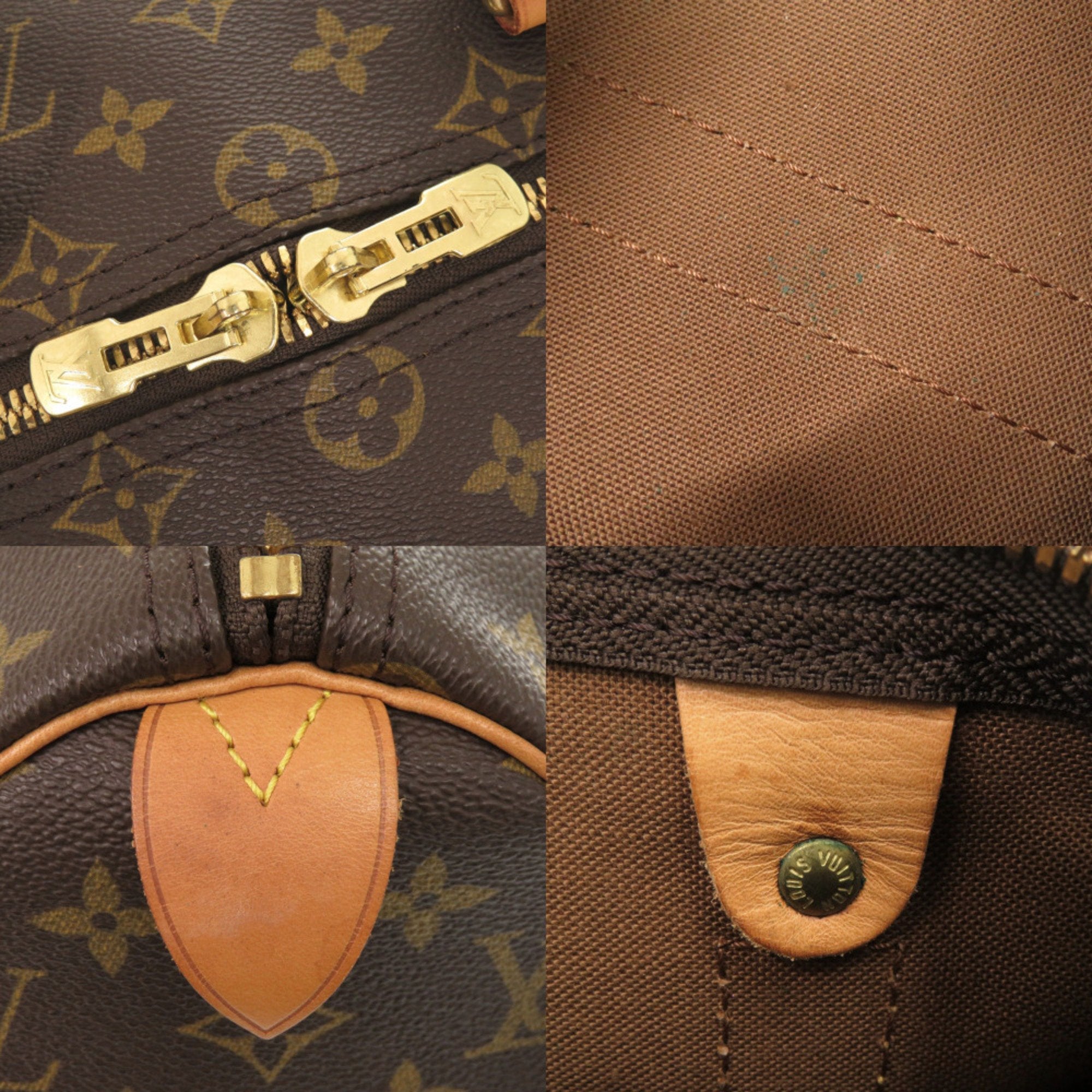Louis Vuitton Brown Monogram Monogram Boston Bag