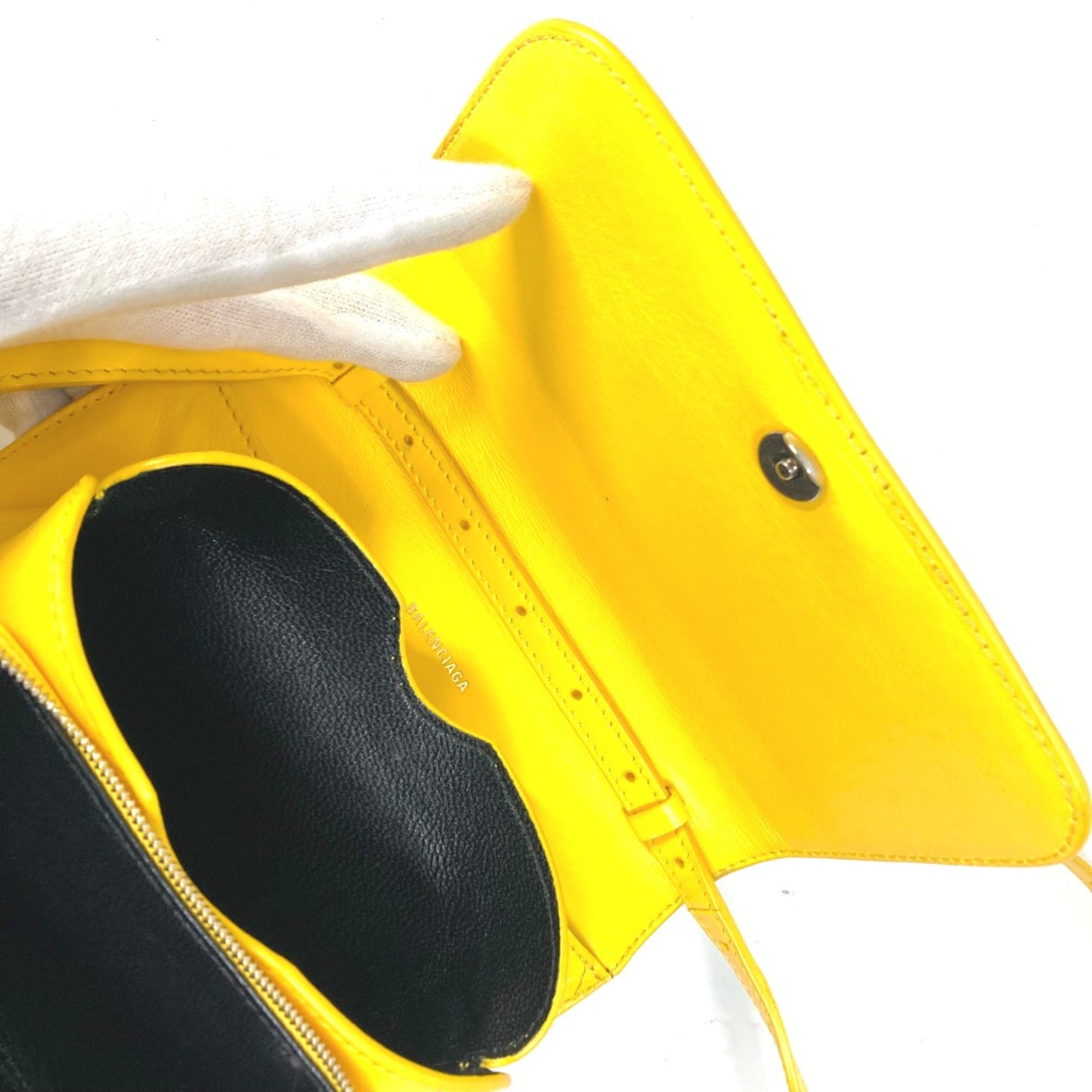 Balenciaga Yellow Leather Shoulder