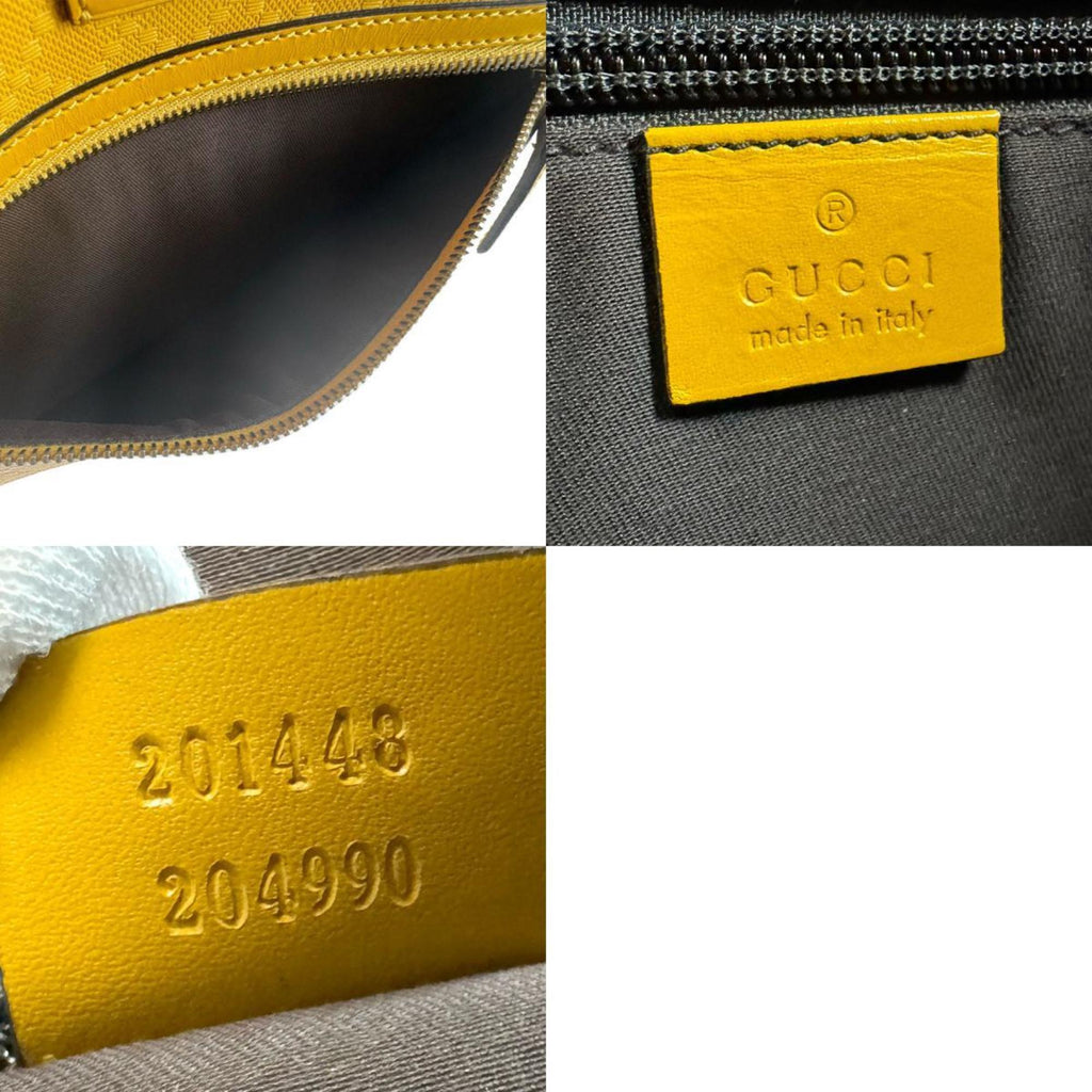 Gucci Yellow Leather Shoulder Bag (Pre-Owned)