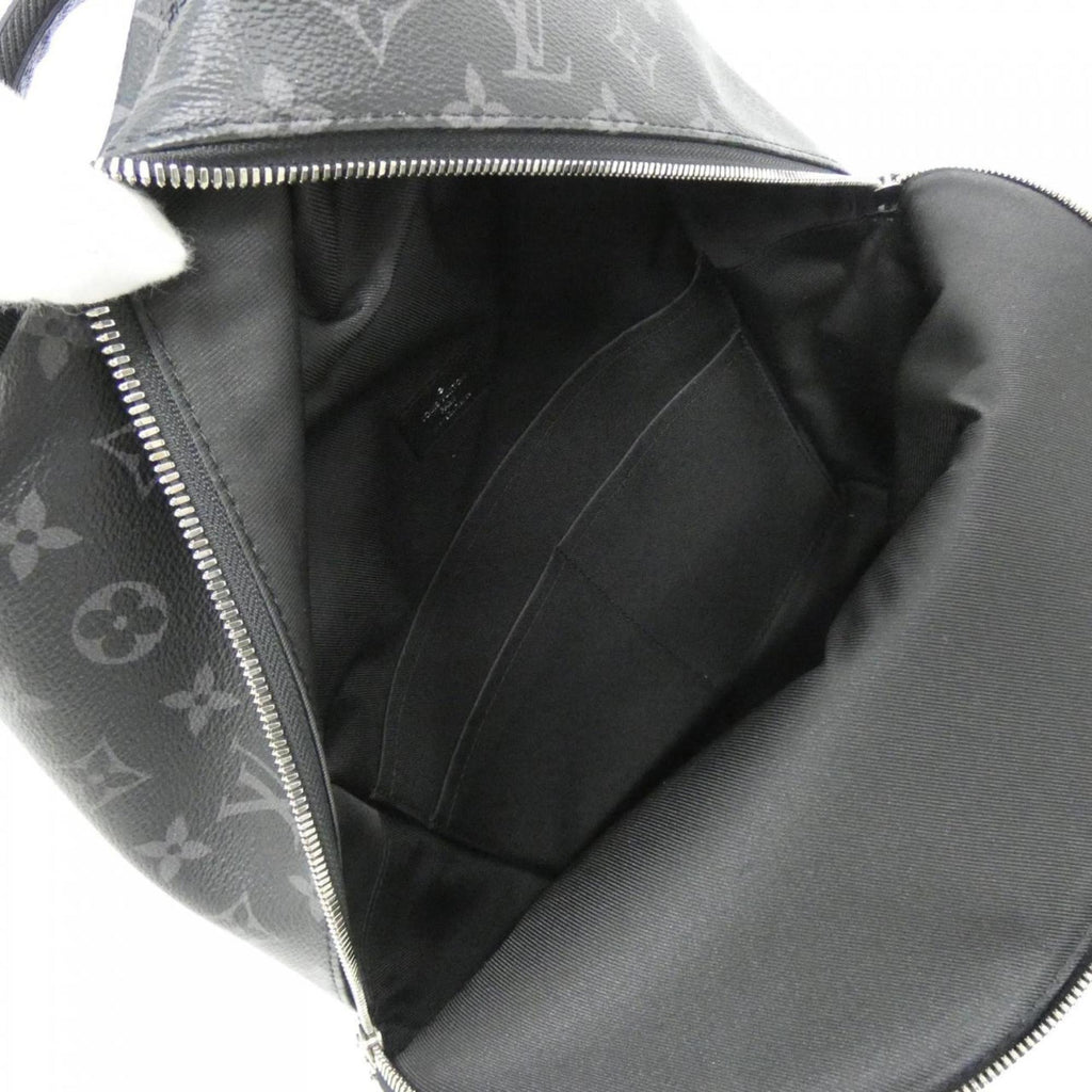 Louis Vuitton Black Taigarama Coated Canvas Leather Backpack