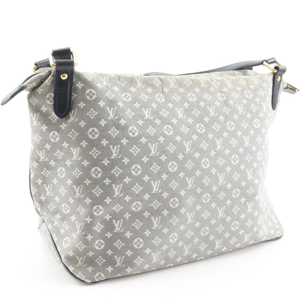 Louis Vuitton Gray Navy Canvas Shoulder Bag Tote Bag