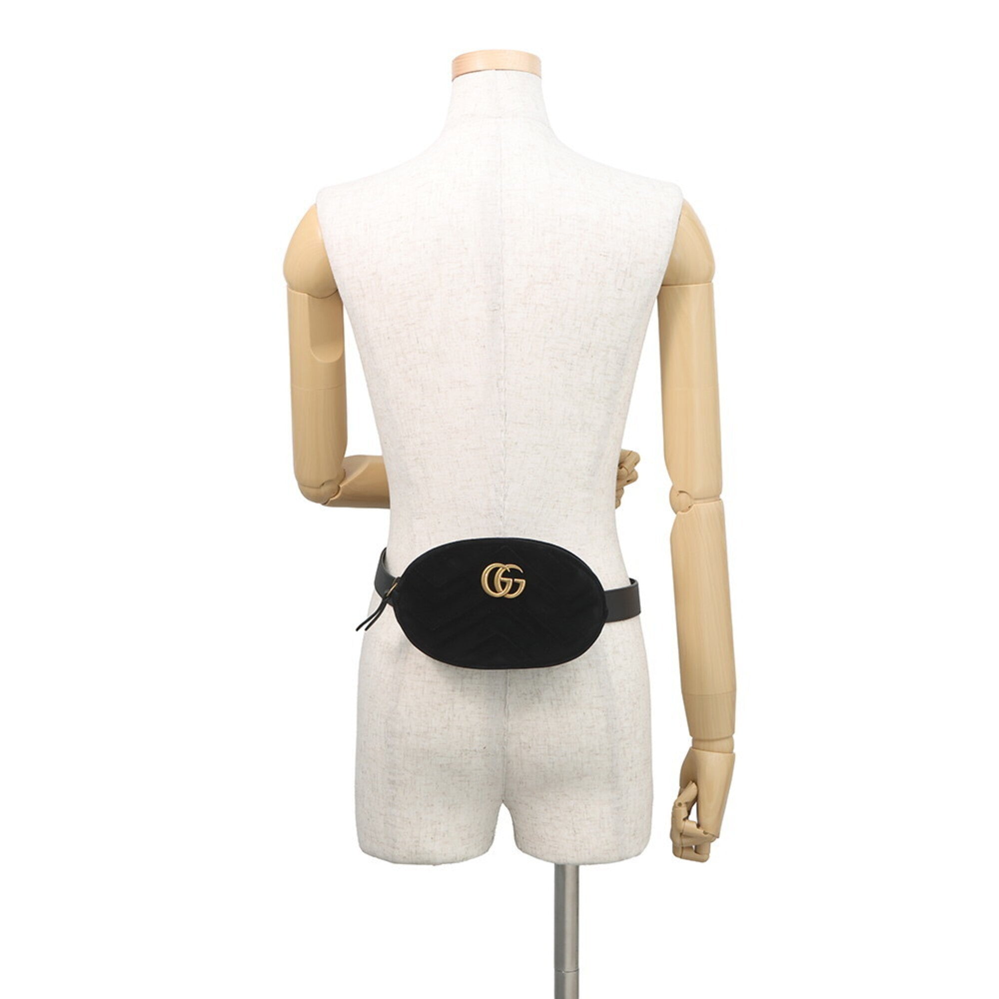 Gucci Black Pink Leather Fanny Pack Handbag Pouch (Pre-Owned)