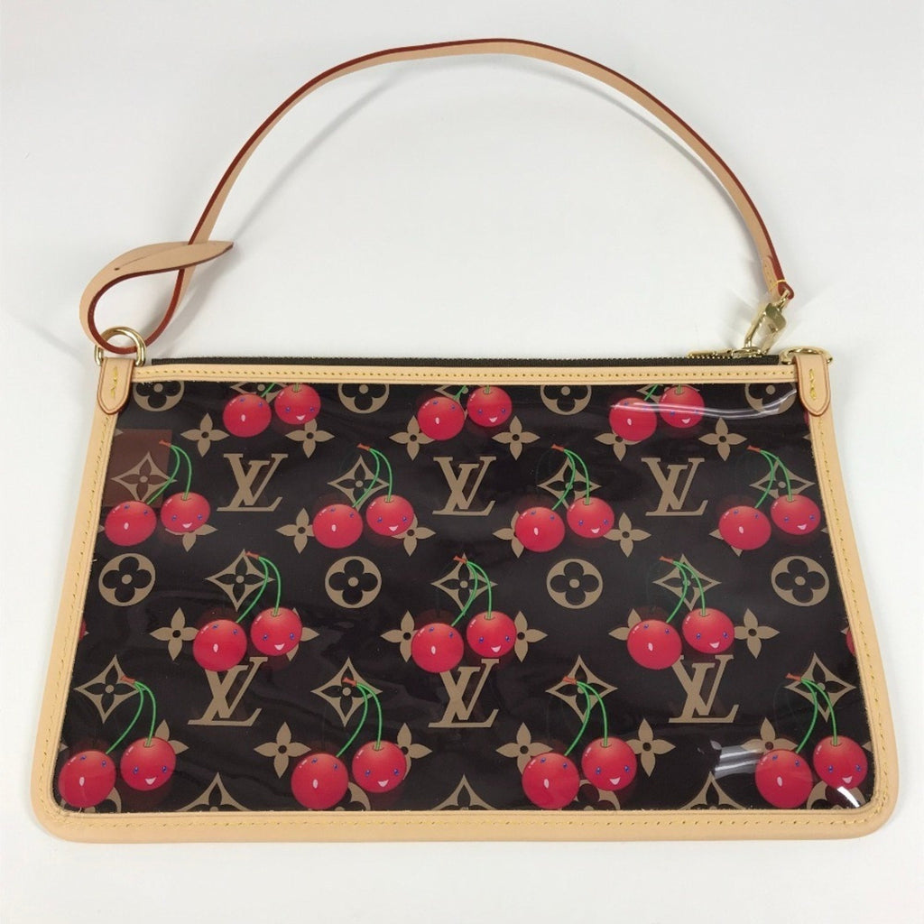 Louis Vuitton Brown Clear Monogram Red Color Monogram Shoulder Bag