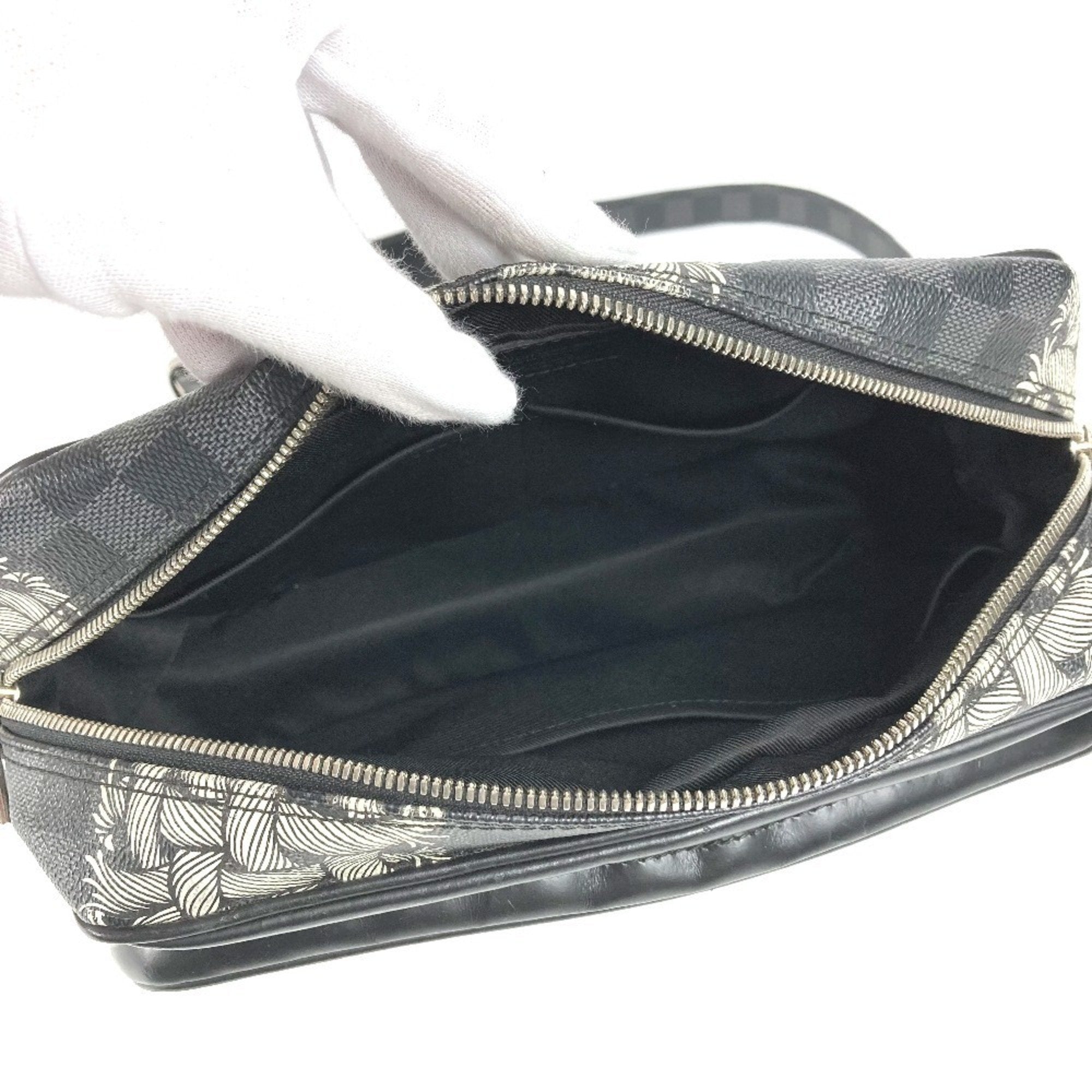 Louis Vuitton Black Damier Graphite Shoulder Bag