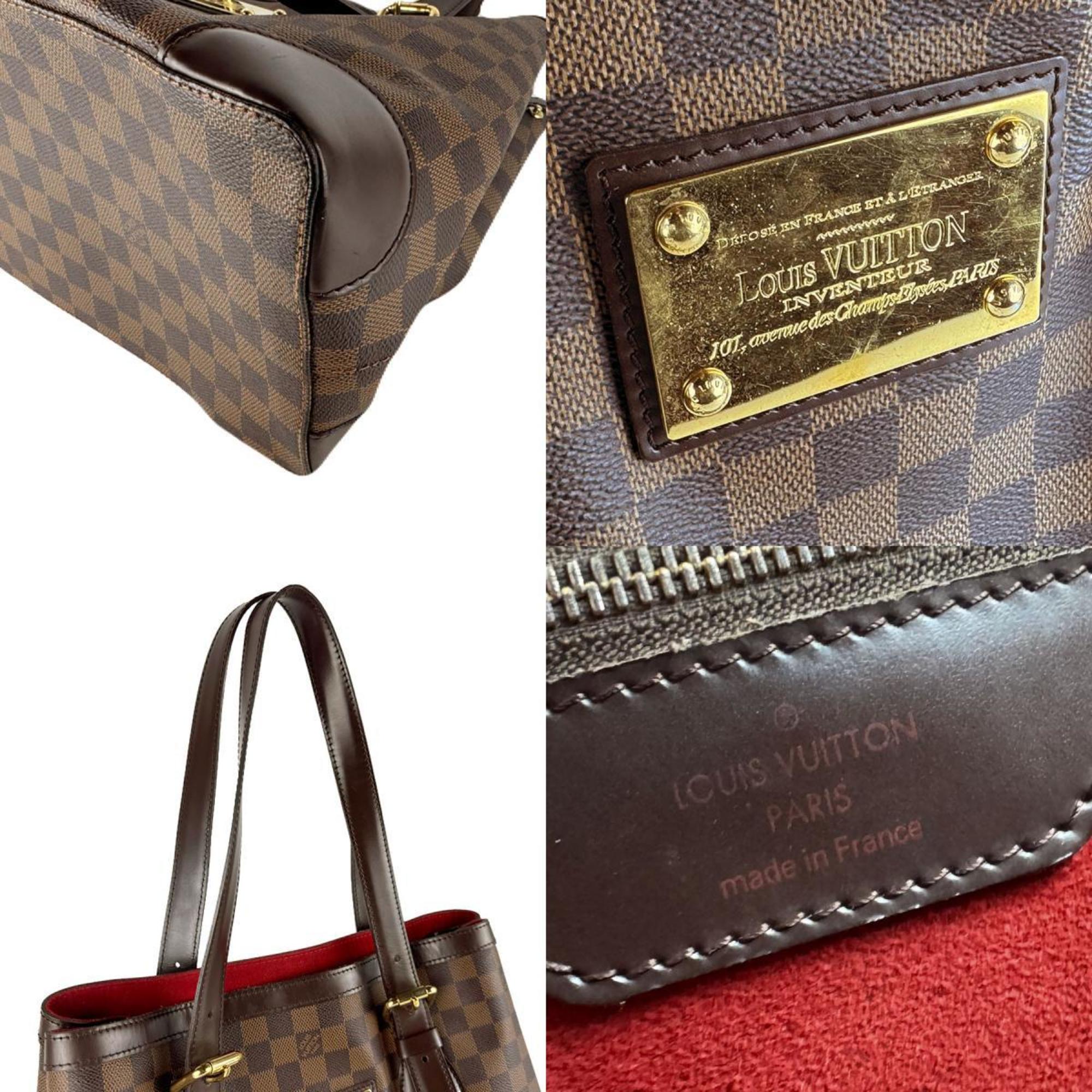 Louis Vuitton Damier Canvas Ebene Damier Canvas Shoulder Bag