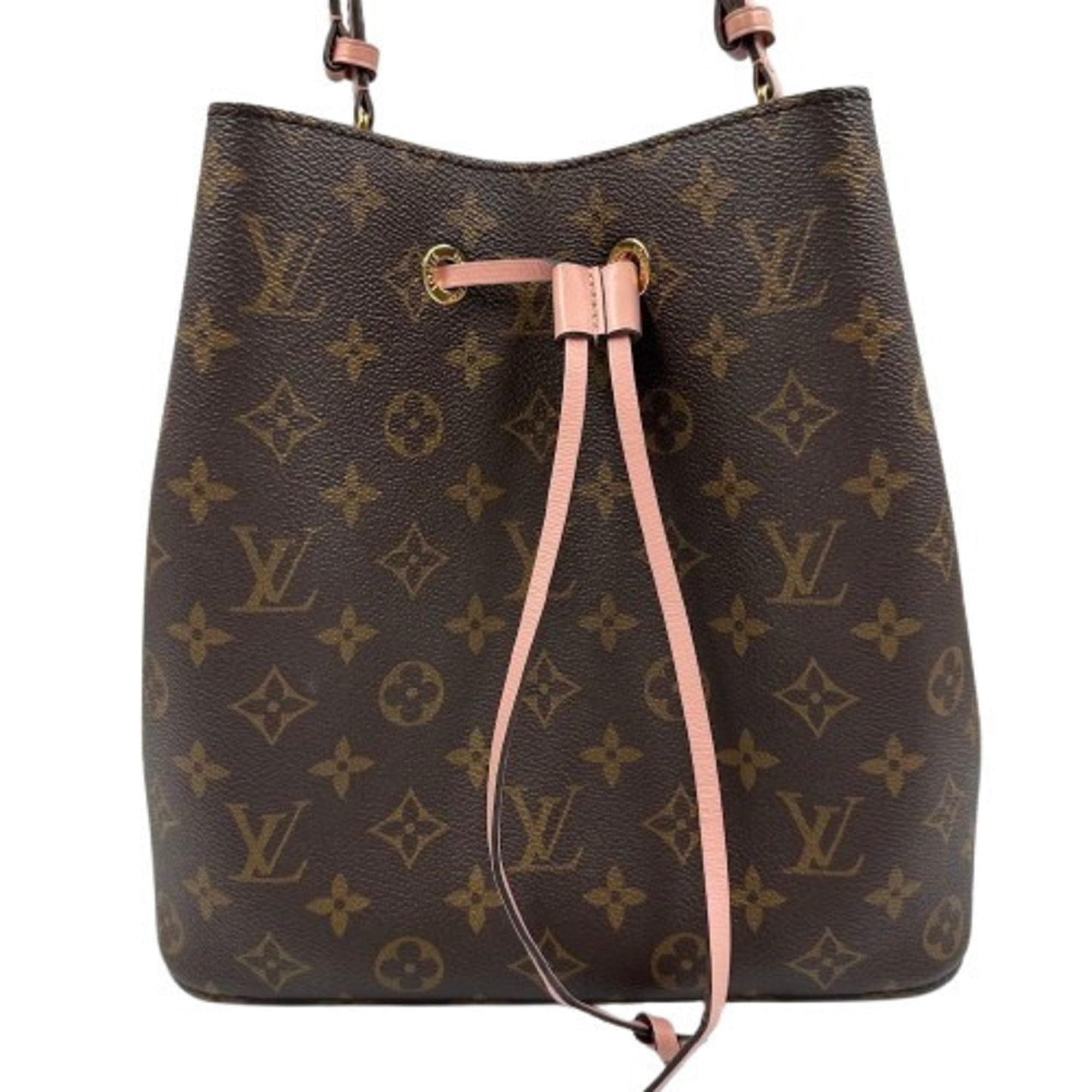 Louis Vuitton Monogram Brown Pink Pvc Shoulder Bag