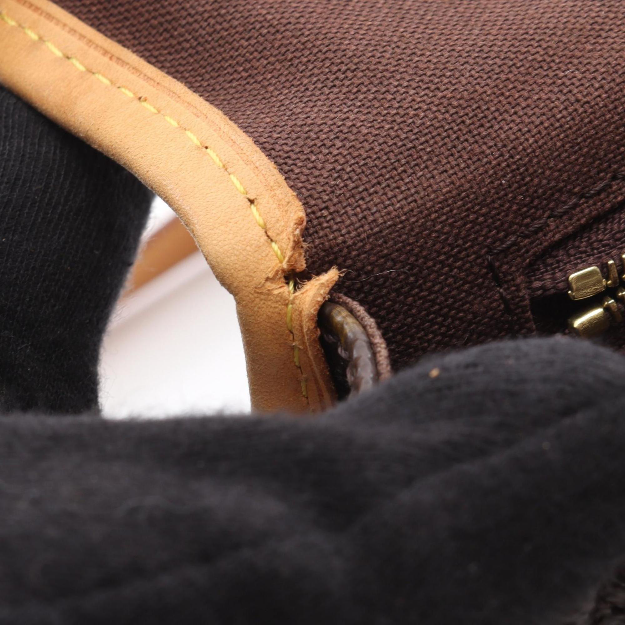Louis Vuitton Brown Coated Canvas Pvc Monogram Leather Shoulder Bag