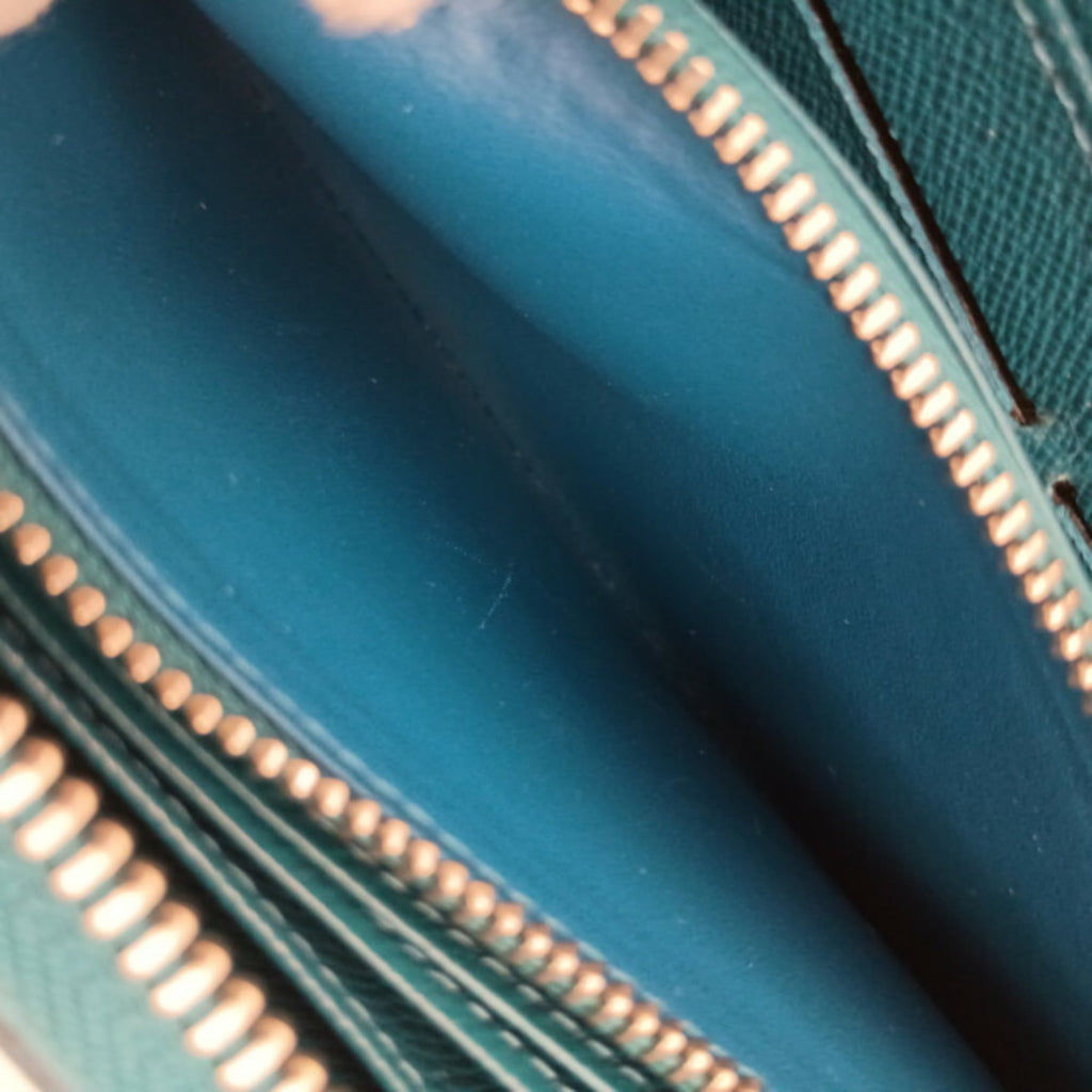 Louis Vuitton Epi Blue Cyan Epi Leather Long Wallet