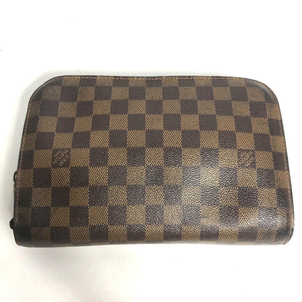 Louis Vuitton Brown Damier Canvas Ebene Damier Canvas Clutch Bag Pouch