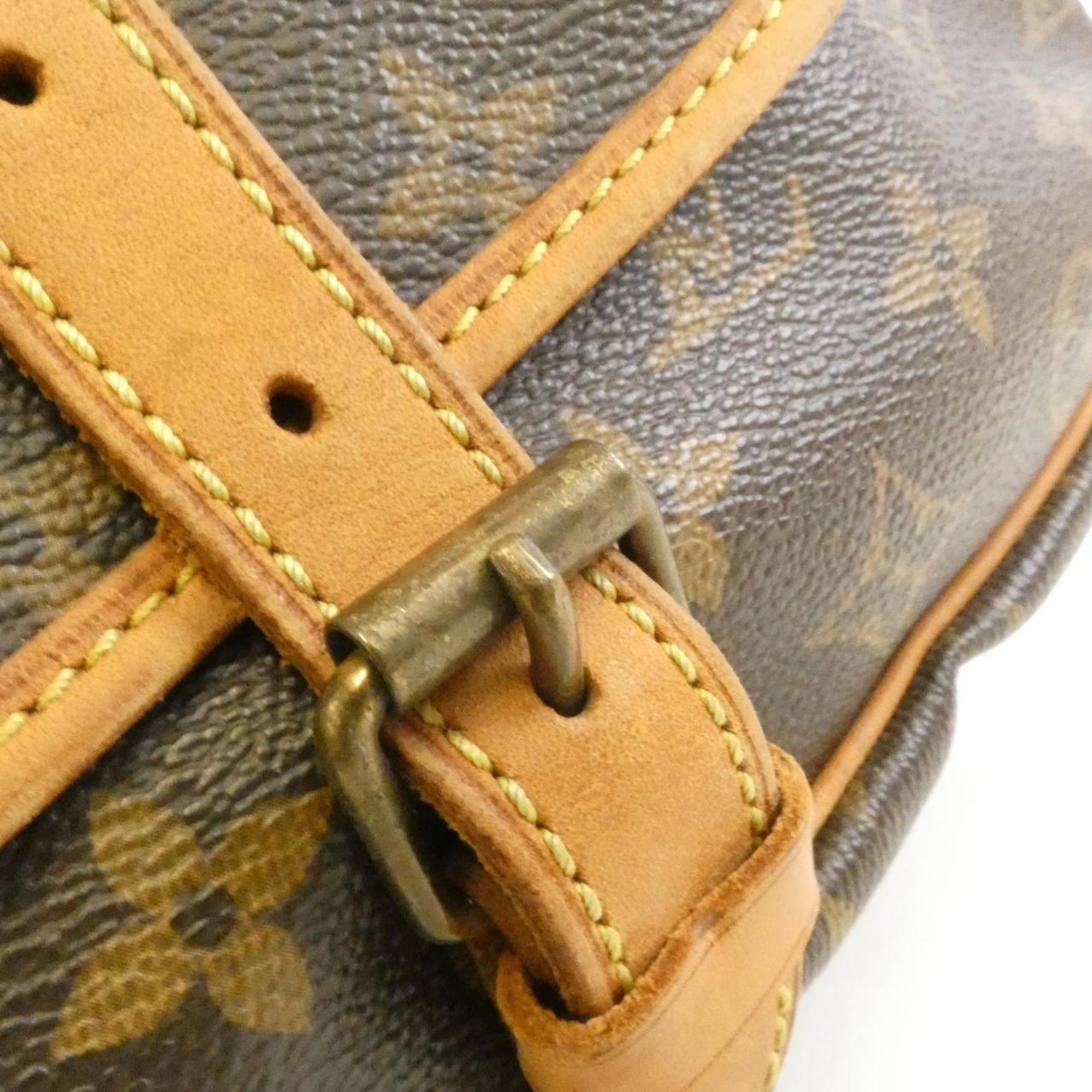 Louis Vuitton Brown Coated Canvas Shoulder Bag