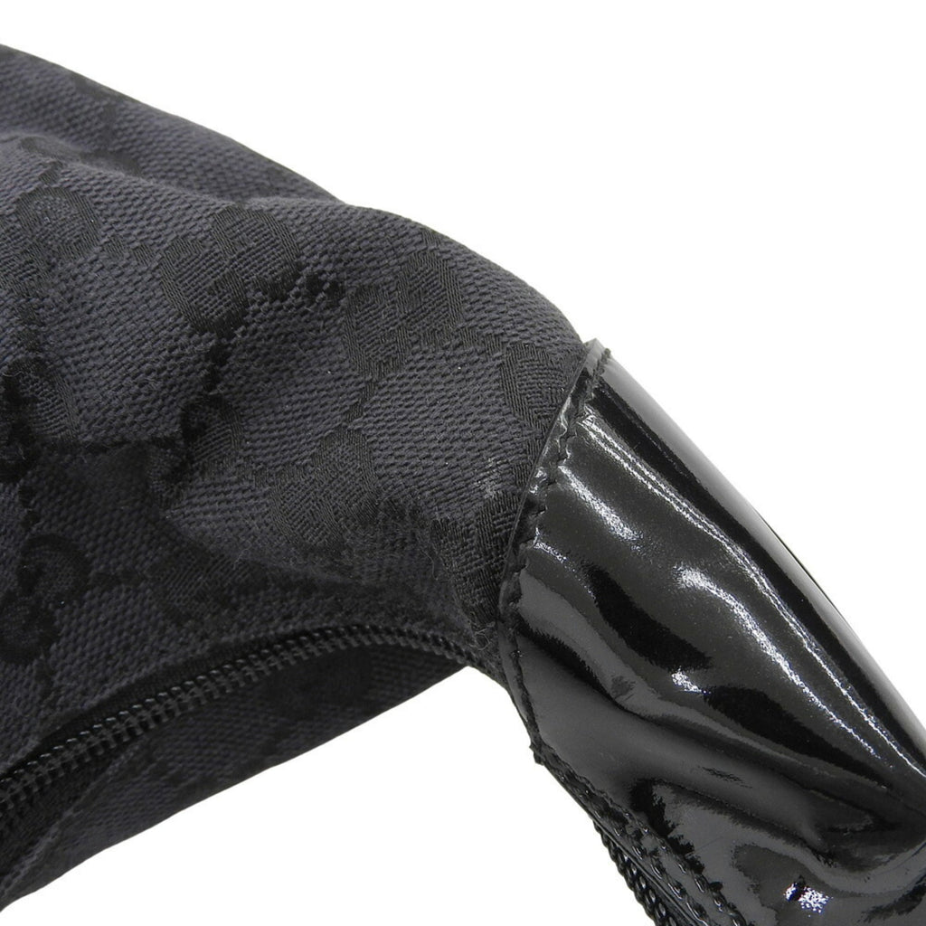 Gucci Black Gg Canvas Shoulder Bag (Pre-Owned)