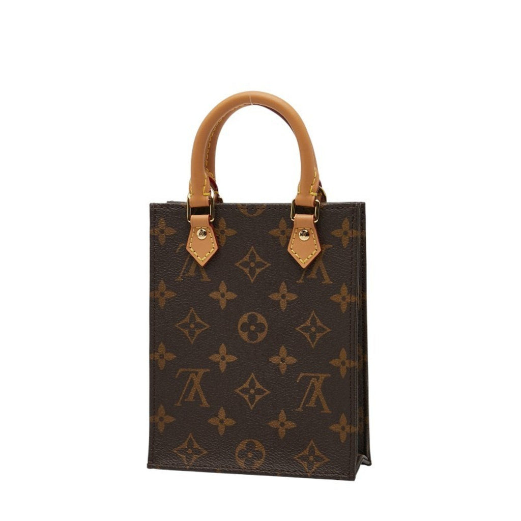 Louis Vuitton Brown Pvc Leather Handbag Shoulder Bag