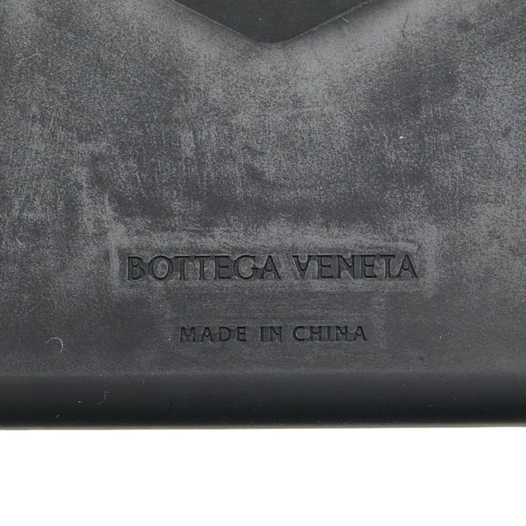 Bottega Veneta Black Rubber Bill Wallet (Bi-Fold)