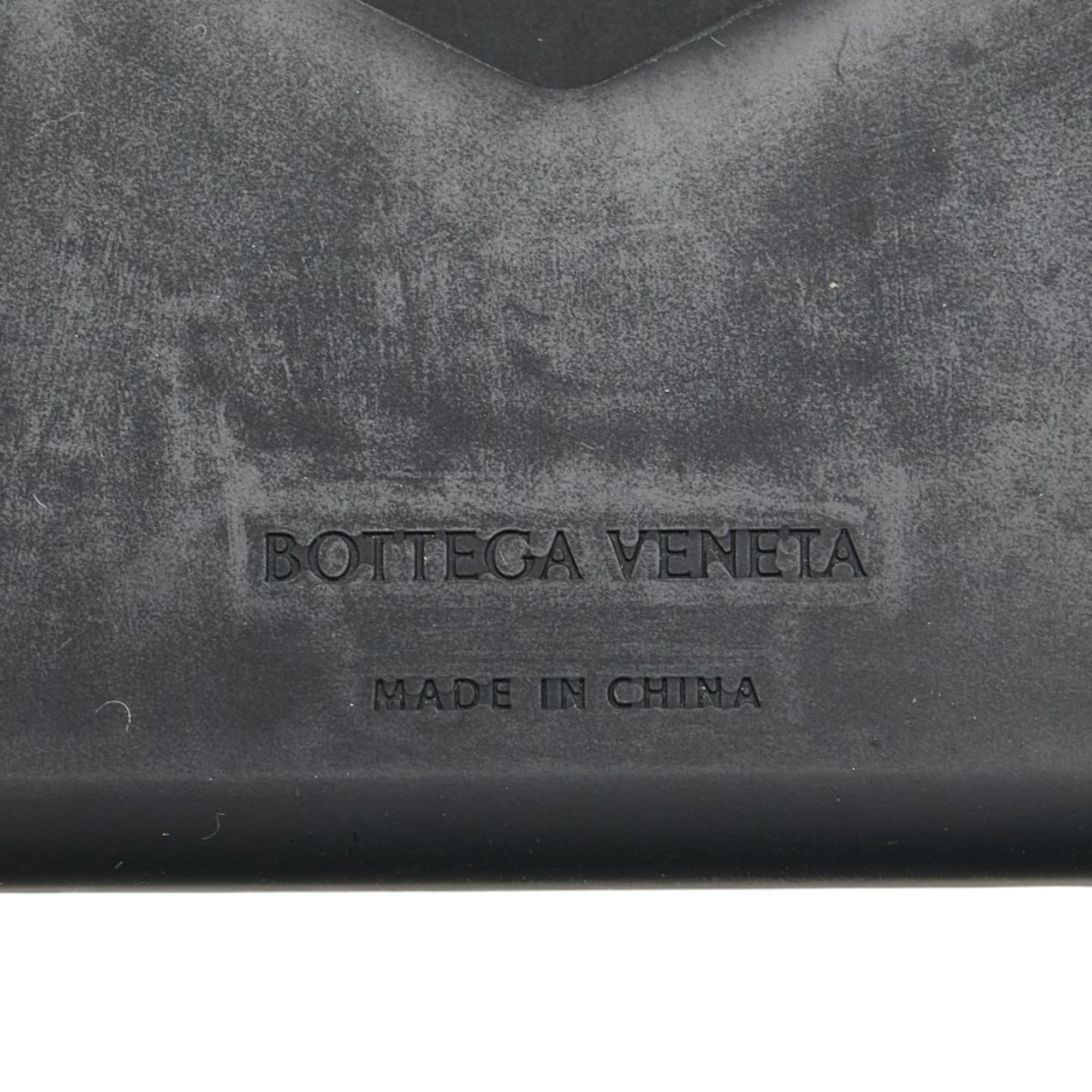 Bottega Veneta Black Rubber Bill Wallet (Bi-Fold)