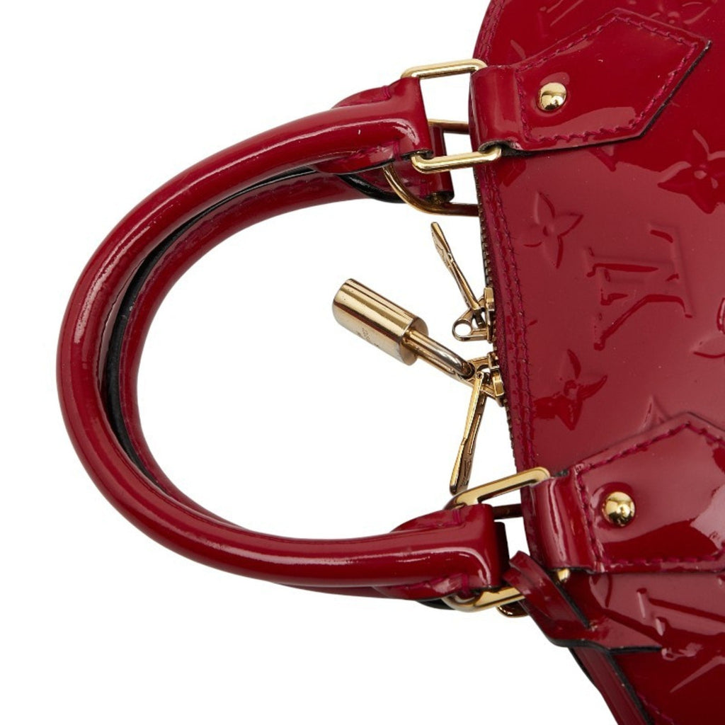 Louis Vuitton Pomme D'amour Red Color Patent Leather Handbag Shoulder Bag