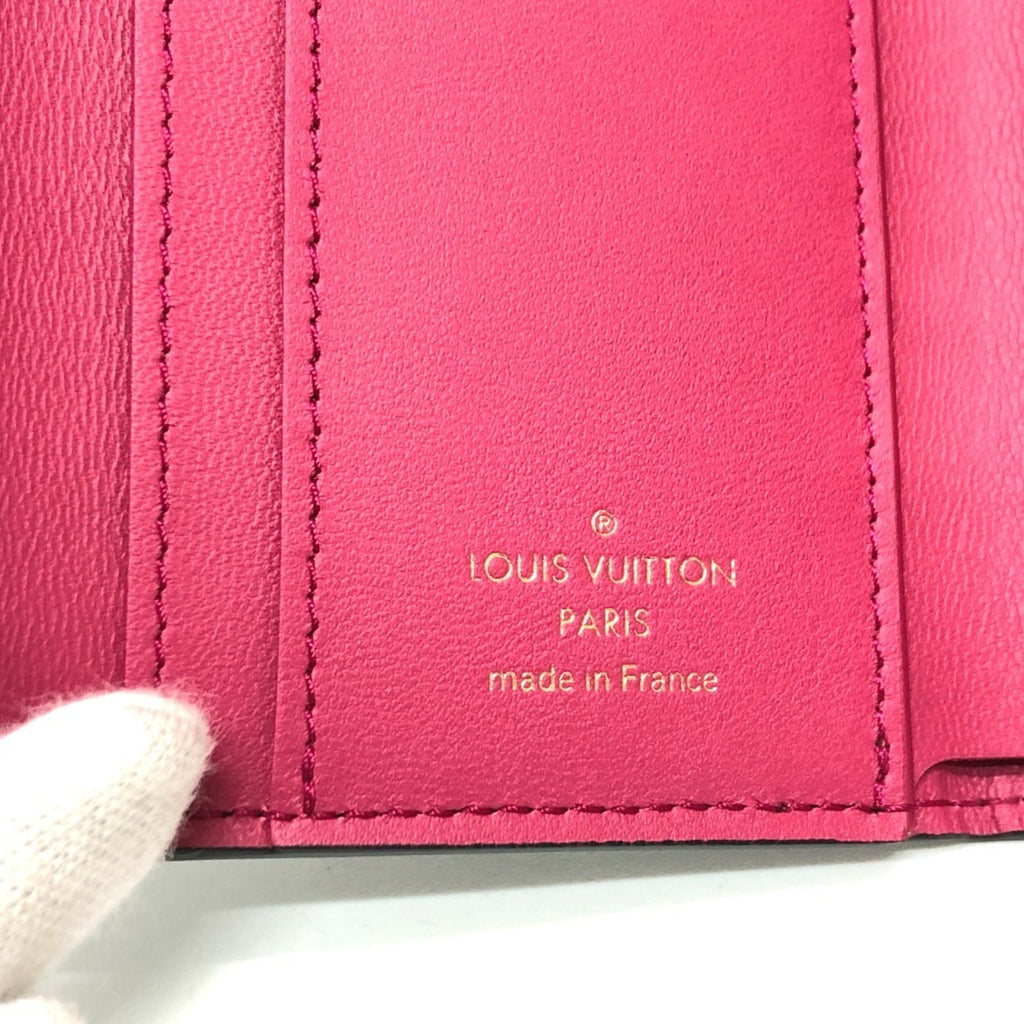 Louis Vuitton Bicolor Black Noir Pink Leather Coin Purse/Coin Case