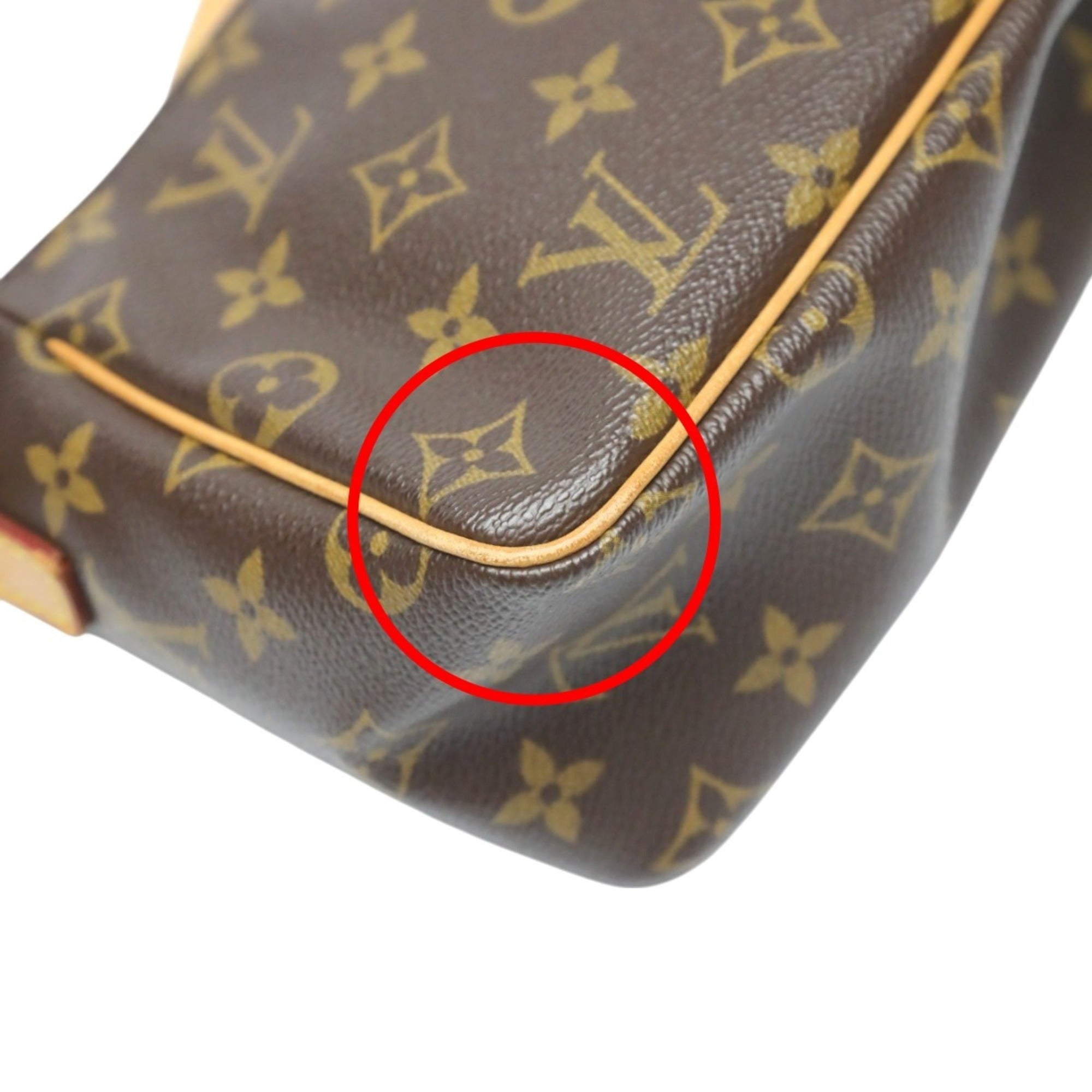 Louis Vuitton Brown Monogram Canvas Shoulder Bag