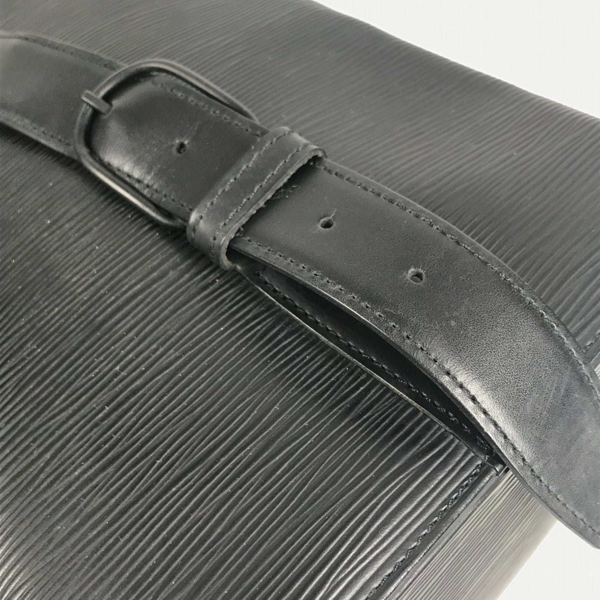 Louis Vuitton Black Noir Epi Leather Shoulder Bag