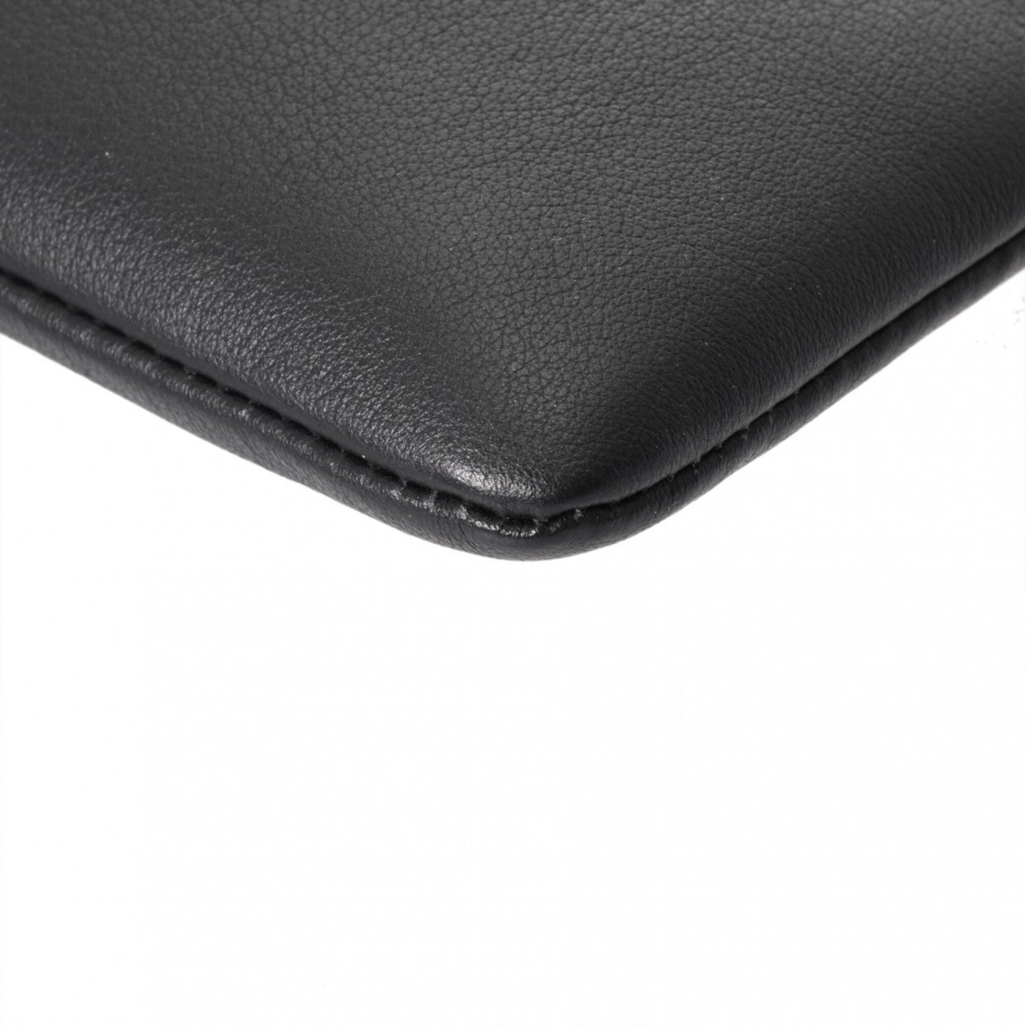 Balenciaga Black Leather Pouch