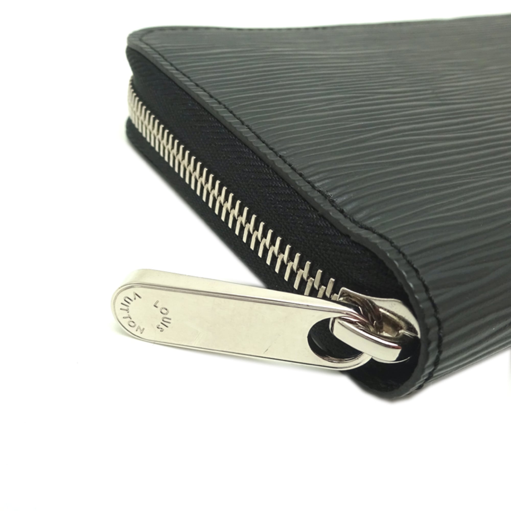 Louis Vuitton Black Noir Epi Leather Long Wallet