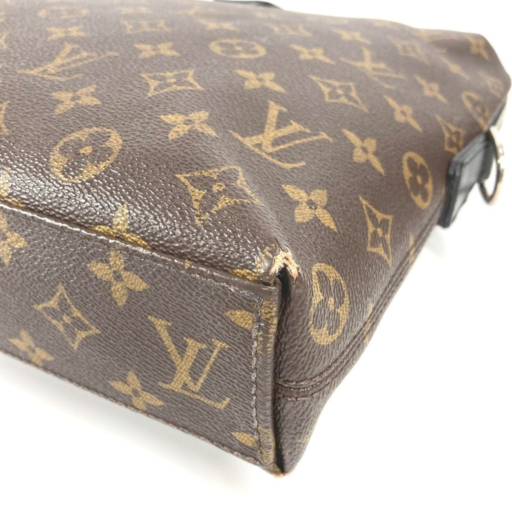 Louis Vuitton Black Brown Monogram Canvas Handbag