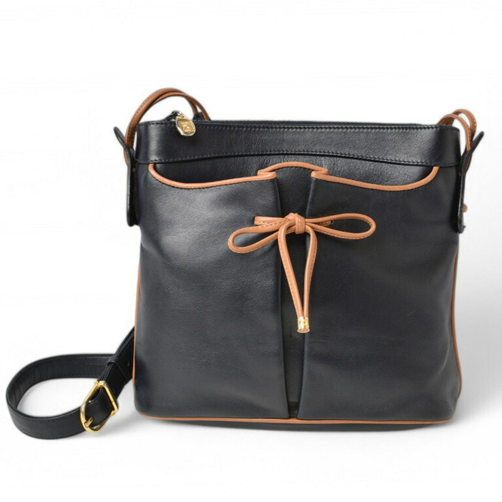 Celine Dark Navy Leather Shoulder Bag