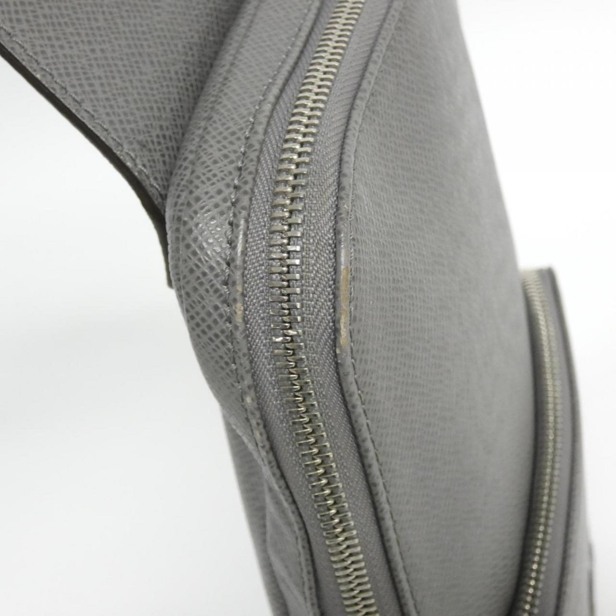 Louis Vuitton Taiga Gris Leather Handbag