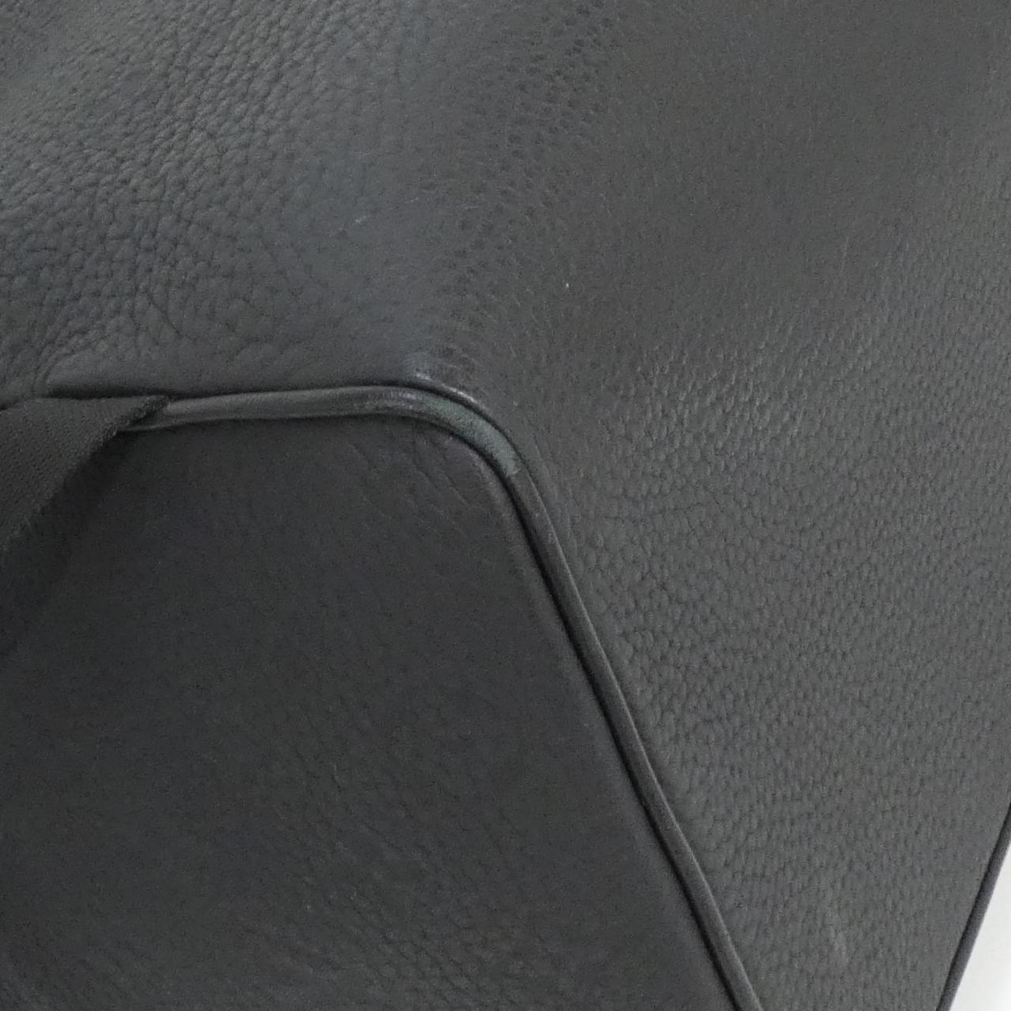 Louis Vuitton Black Leather Backpack