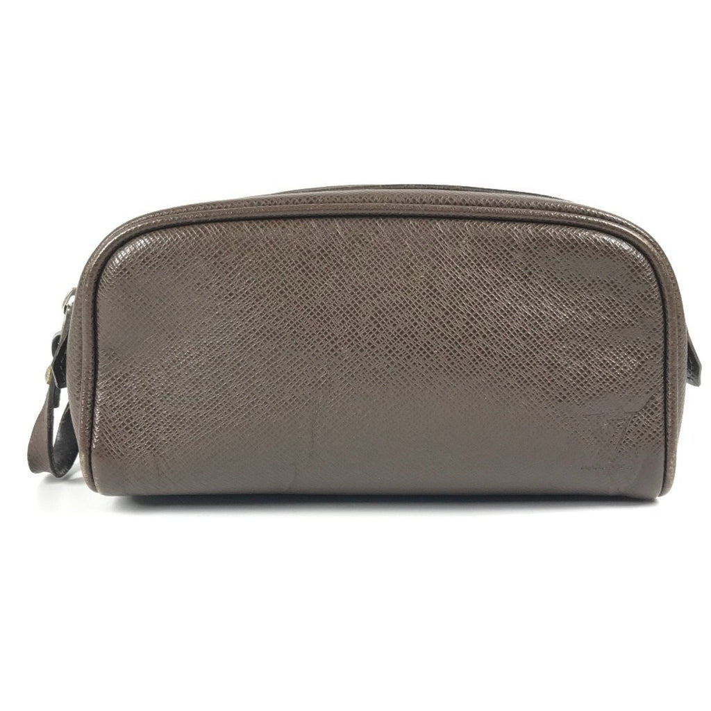 Louis Vuitton Brown Grizzly Taiga Leather Pouch